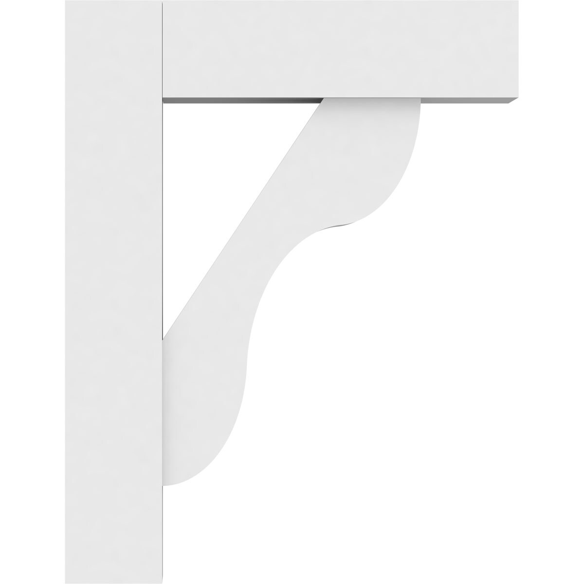 Ekena Millwork BKTP03X14X18CAR05 Exterior-Brackets-Braces - View #3