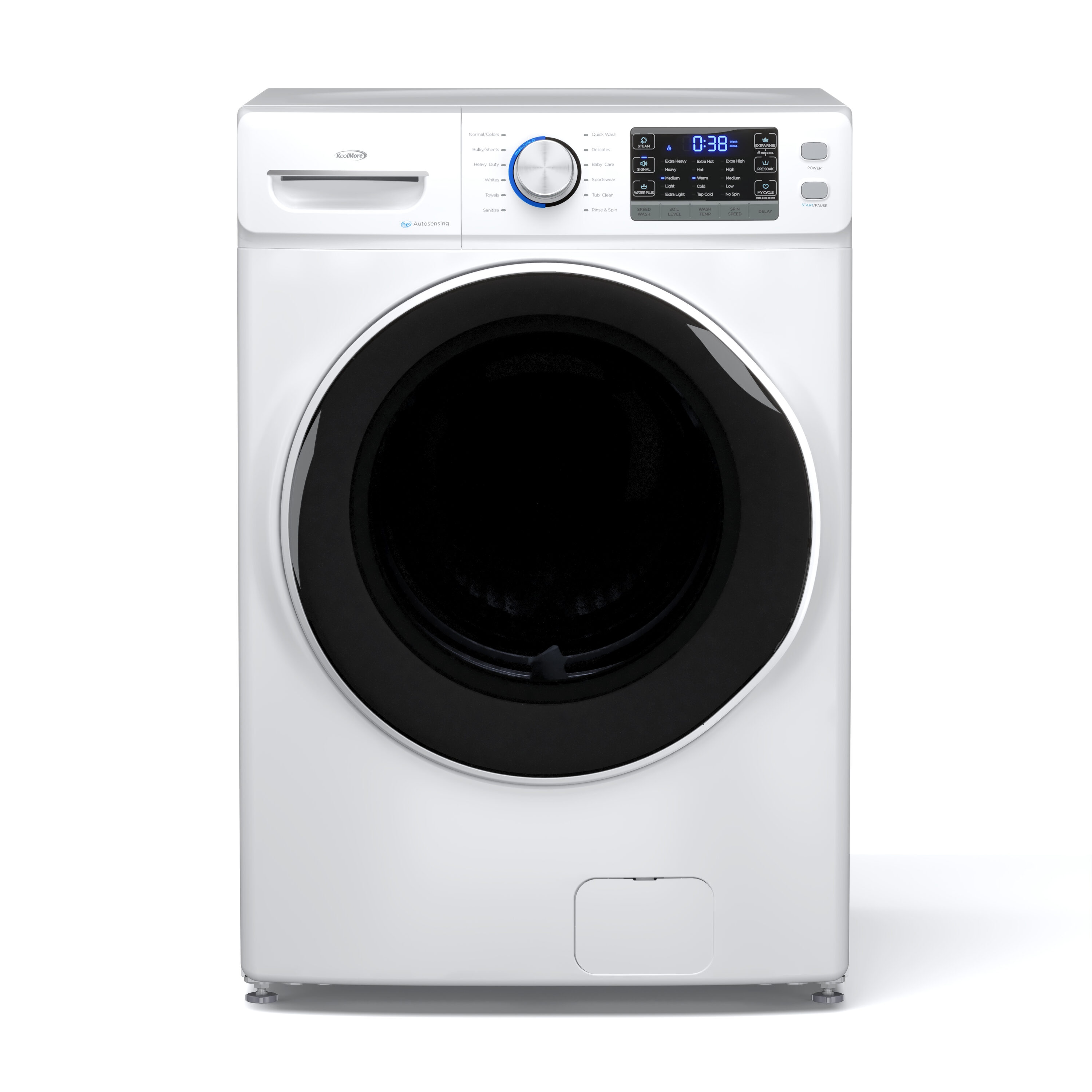 KoolMore LOW-FLW-5CWH 4.5-cu ft High Efficiency Stackable Steam Cycle Front-Load Washer ( White ) ENERGY STAR