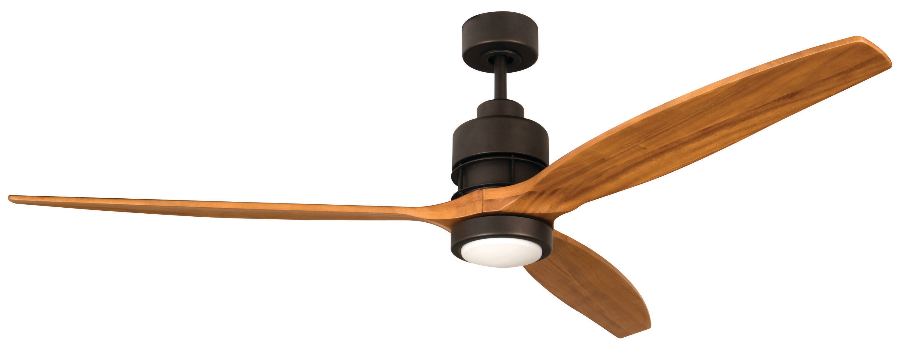 Sonnet 60-in Espresso LED Indoor Downrod or Flush Mount Ceiling Fan with Light Remote (3-Blade) | - Craftmade SON52ESP-60LOK