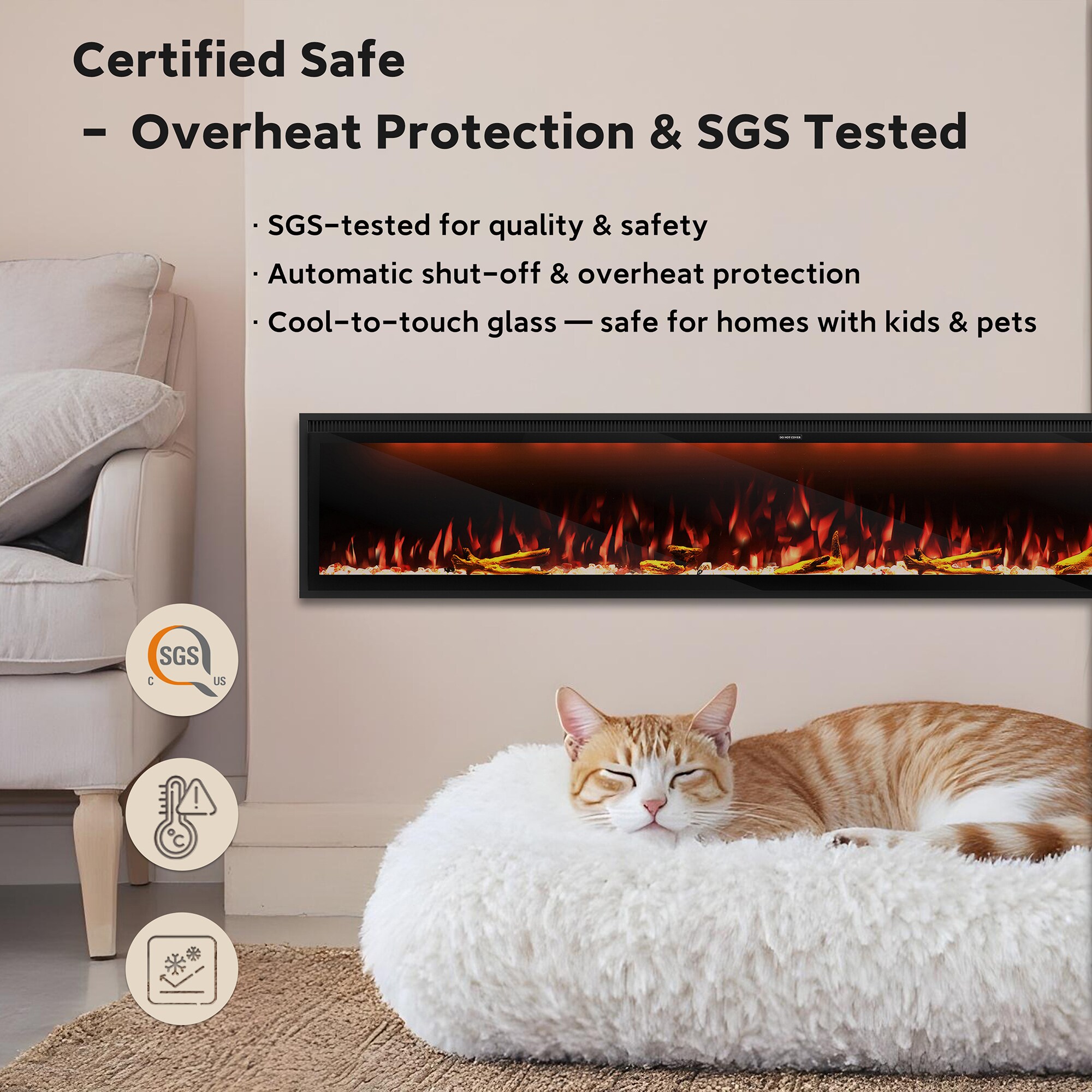 Clihome VL-EF72 Electric-Fireplaces - View #7