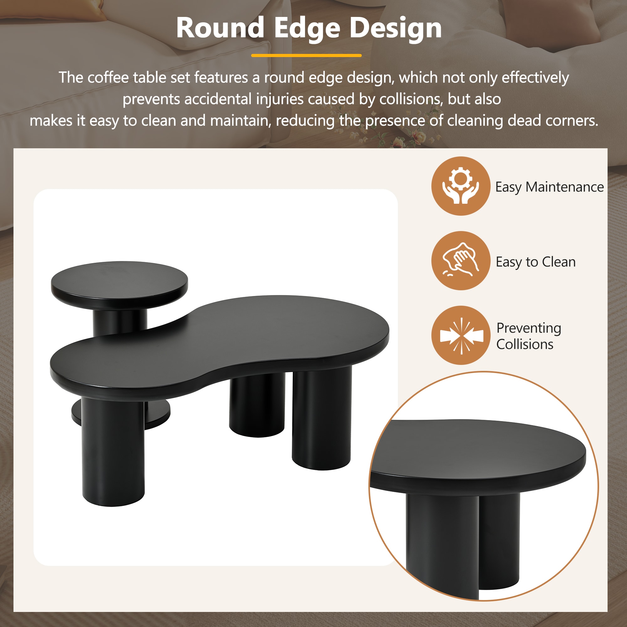 ModernLuxe N721S000035B Coffee-Tables - View #3