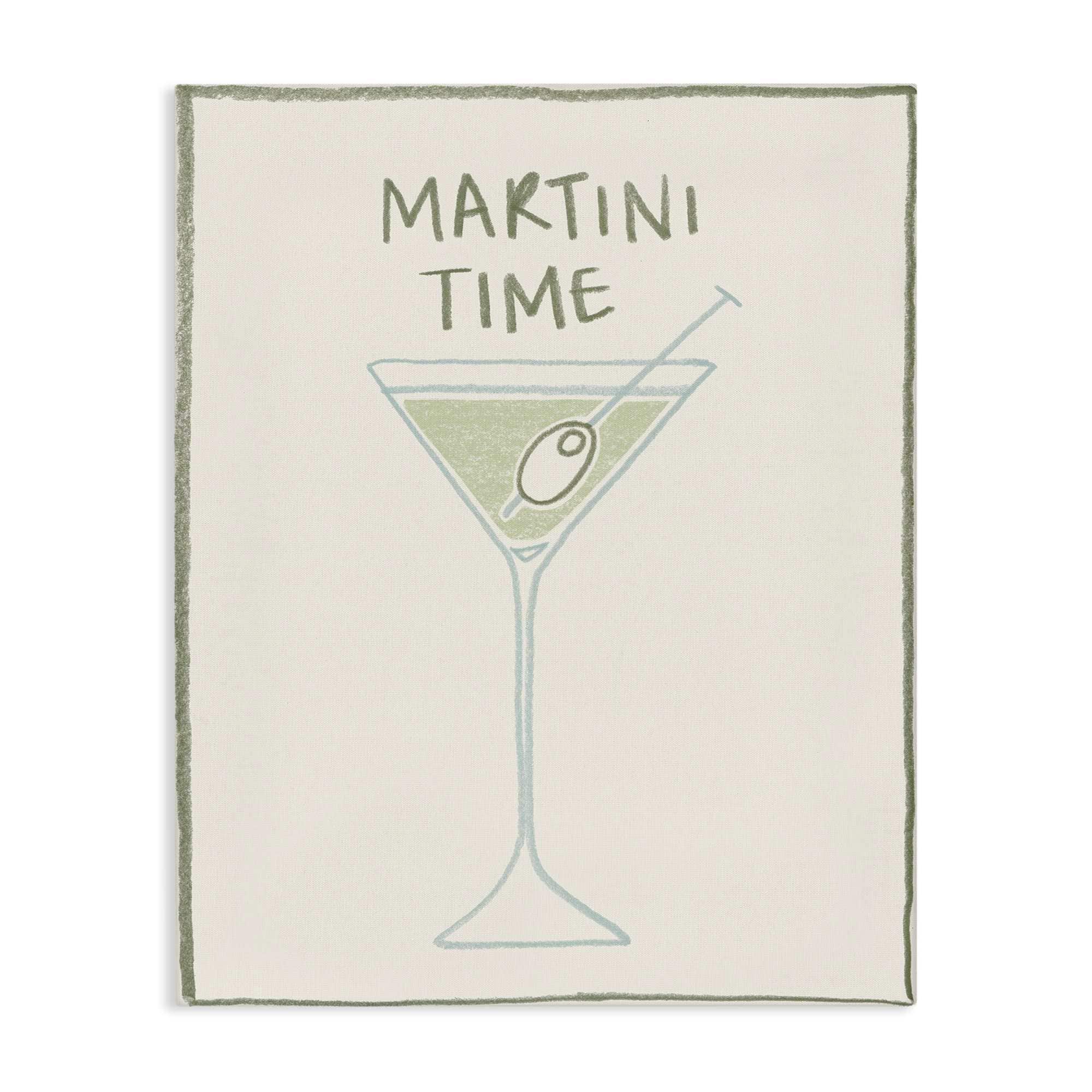 Stupell Industries BS-368-CN-36X48 Minimal Martini Time Canvas Wall Art By Grace Popp 36 x 48