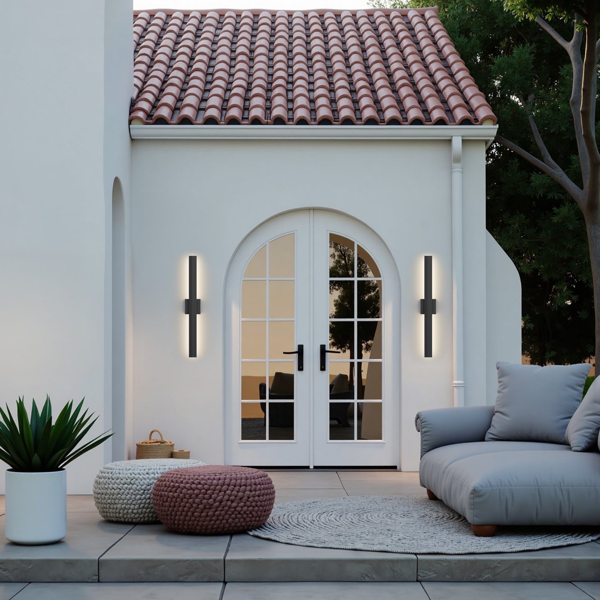 LamQee 06FTL0335BBK Outdoor-Wall-Lighting - View #8