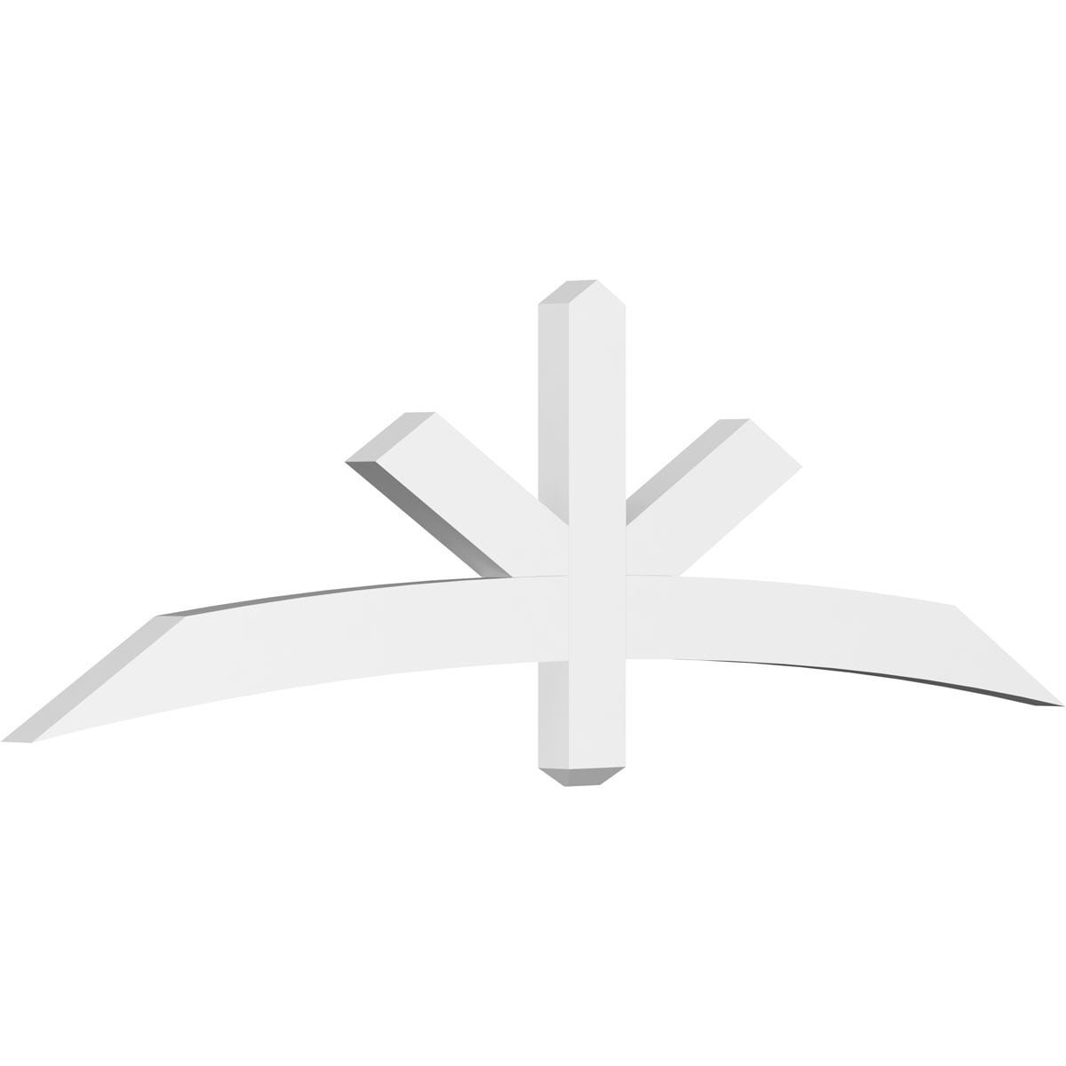 Ekena Millwork GBP072X21X0204ALB00 Alberta White PVC Gable bracket