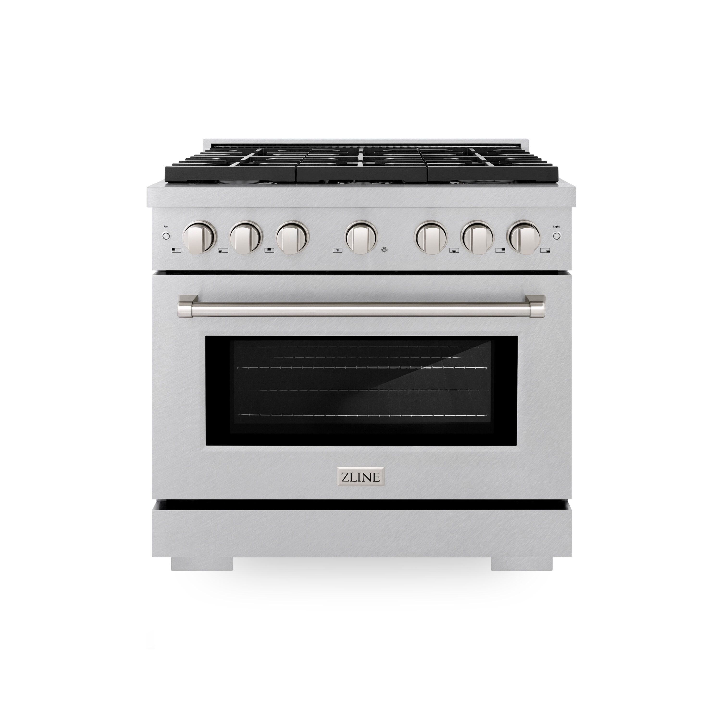 ZLINE KITCHEN & BATH SGRS-36 Paramount 36-in 6 burners 5.2-cu ft Convection Oven Freestanding Natural Gas Range ( Fingerprint Resistant Stainless Steel )