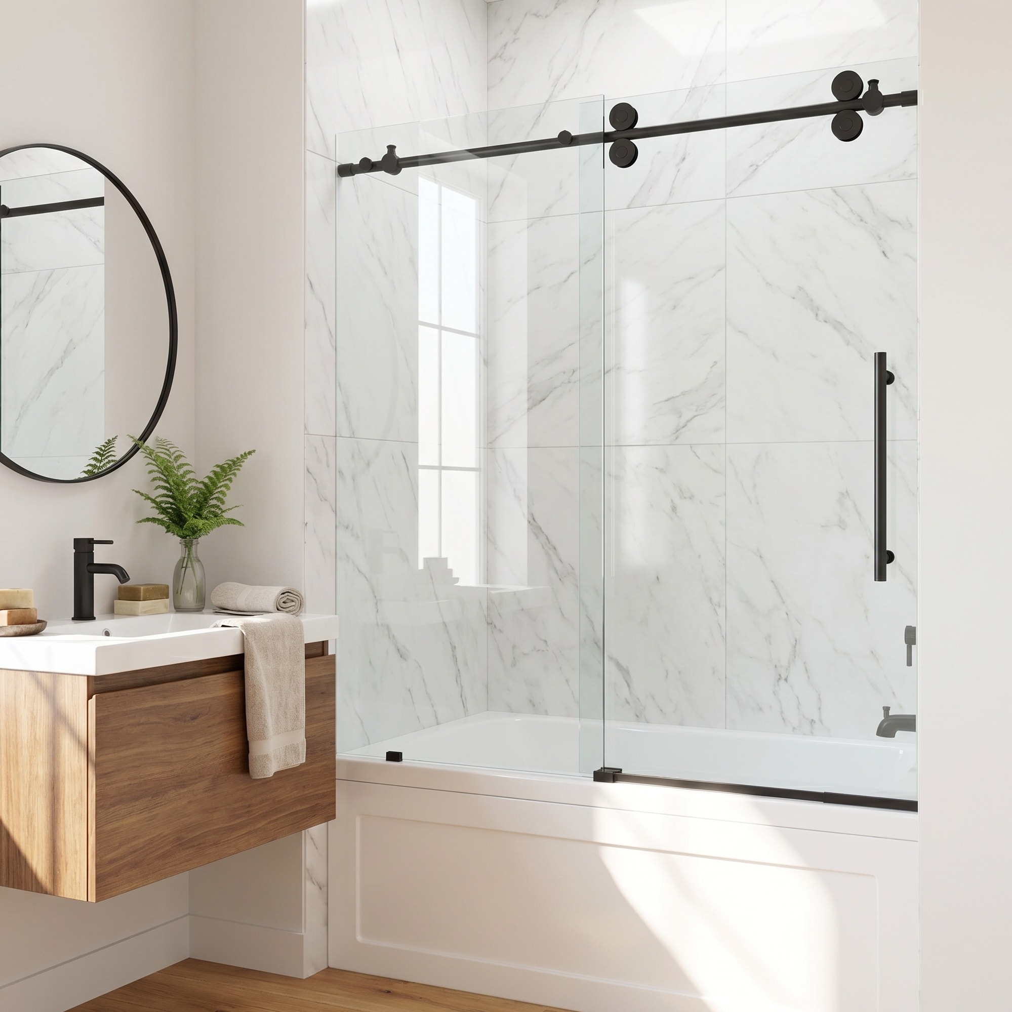 VIGO VG6041MBCL6066 Bathtub-Doors - View #13