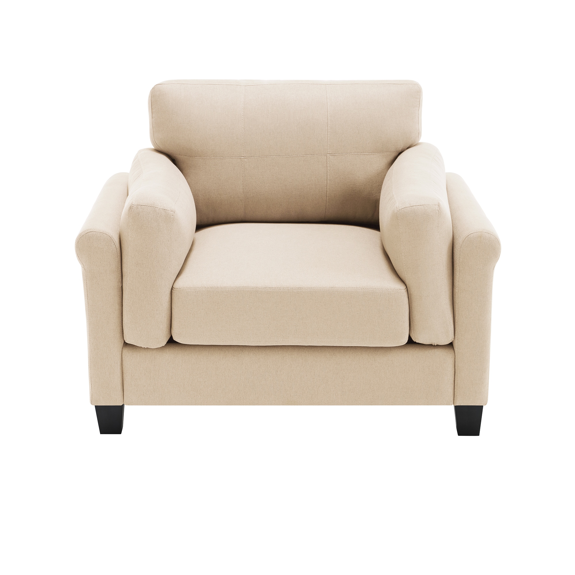 Sumyeg WF-BB-PP212509AAR Oversized Armchair-Modern Accent Chair Modern Khaki Linen Accent Chair