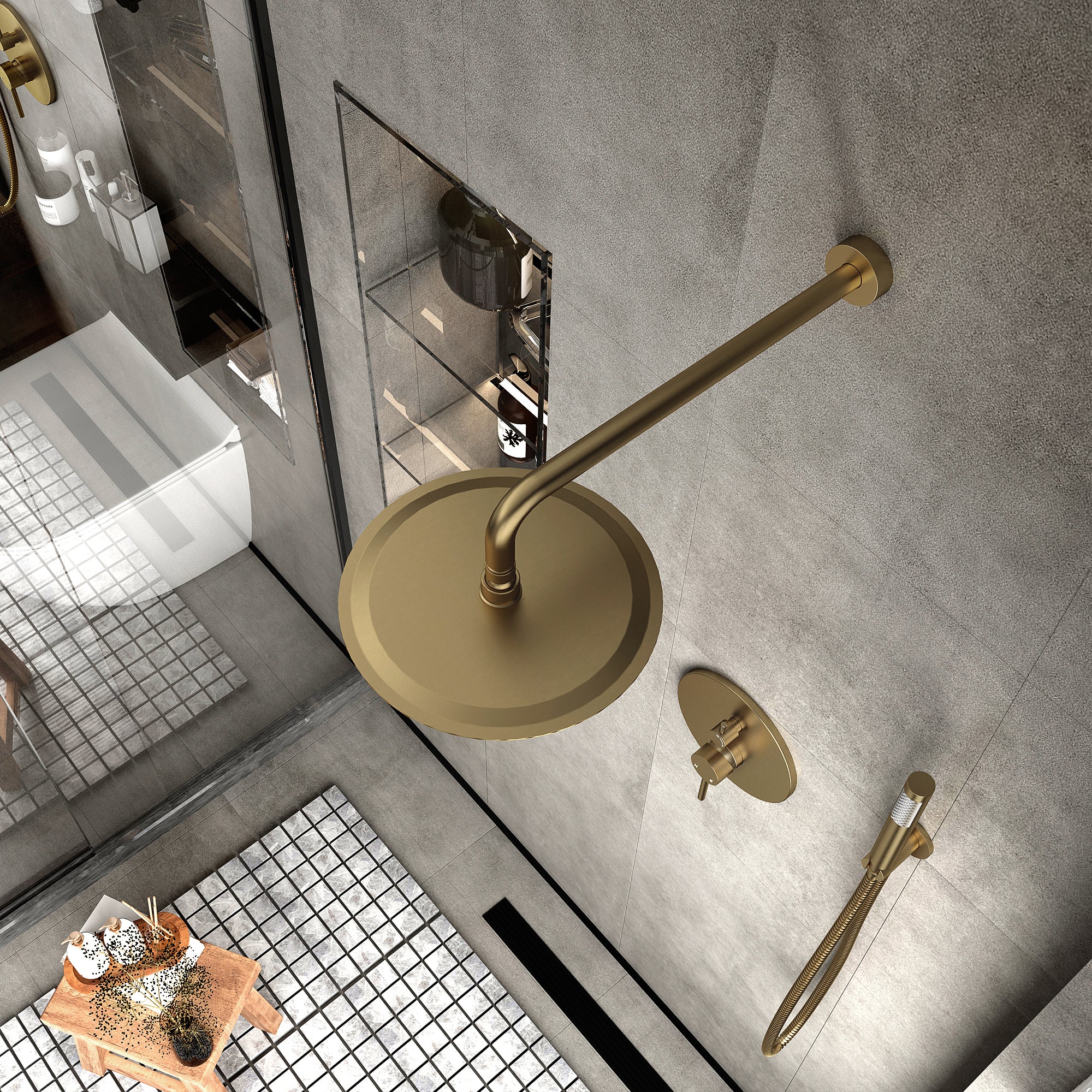 Boyel Living BL-DM6610GNI Showerhead-Bar-Panels - View #8