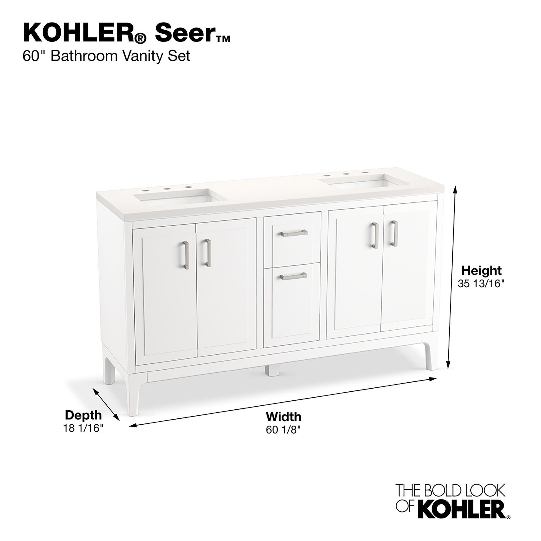 KOHLER 33555-ASB-0 Bath-Vanity-Combo - View #5