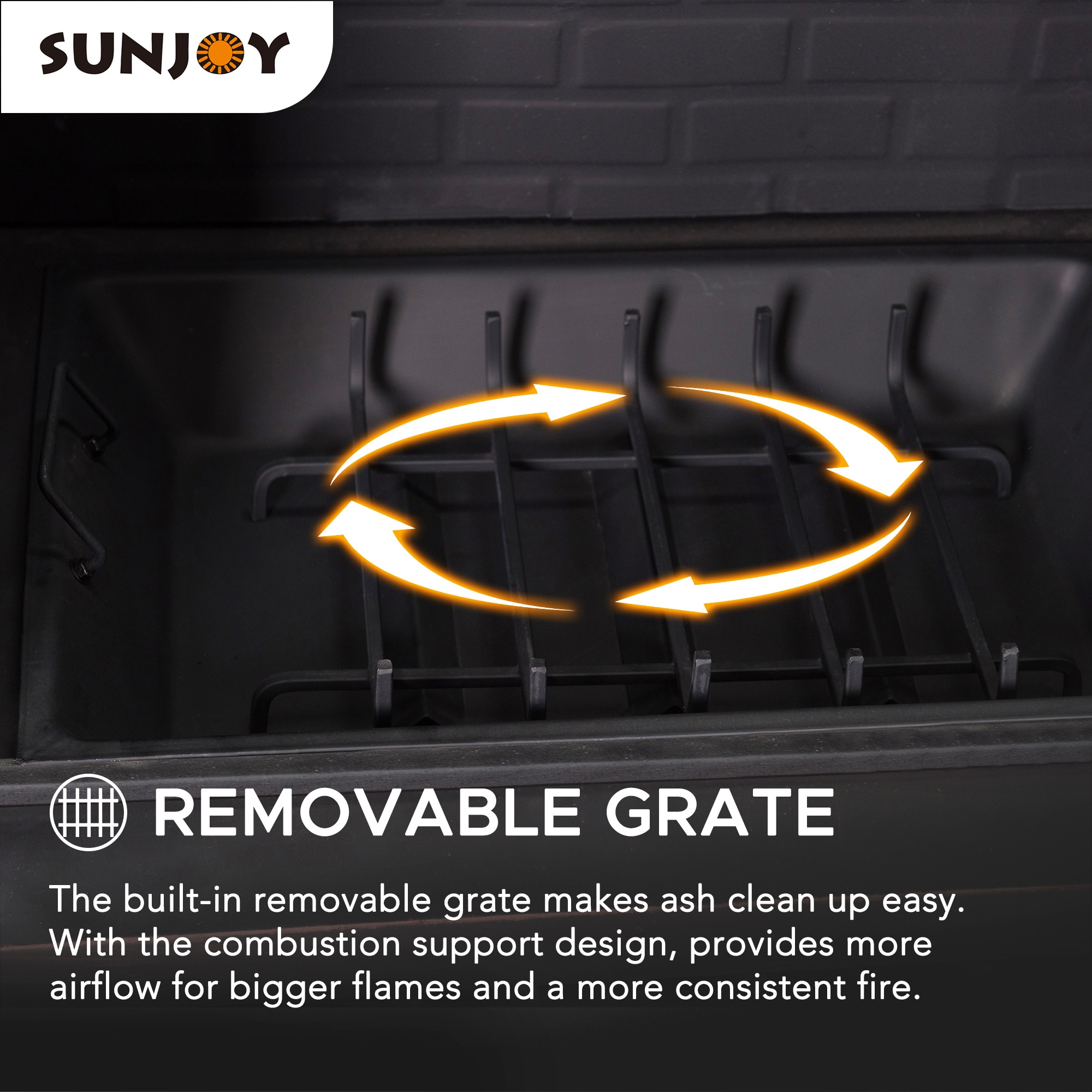 Sunjoy A304001100 Outdoor-Wood-Burning-Fireplaces - View #9