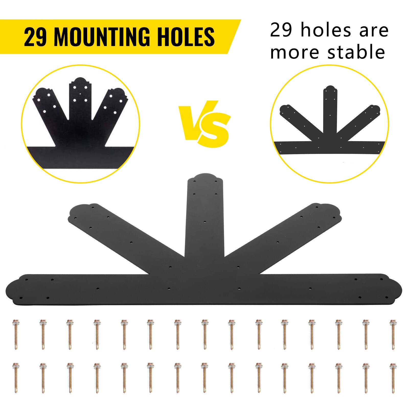VEVOR SCDZHWLJ121204835V0 Post-Base-Caps - View #5