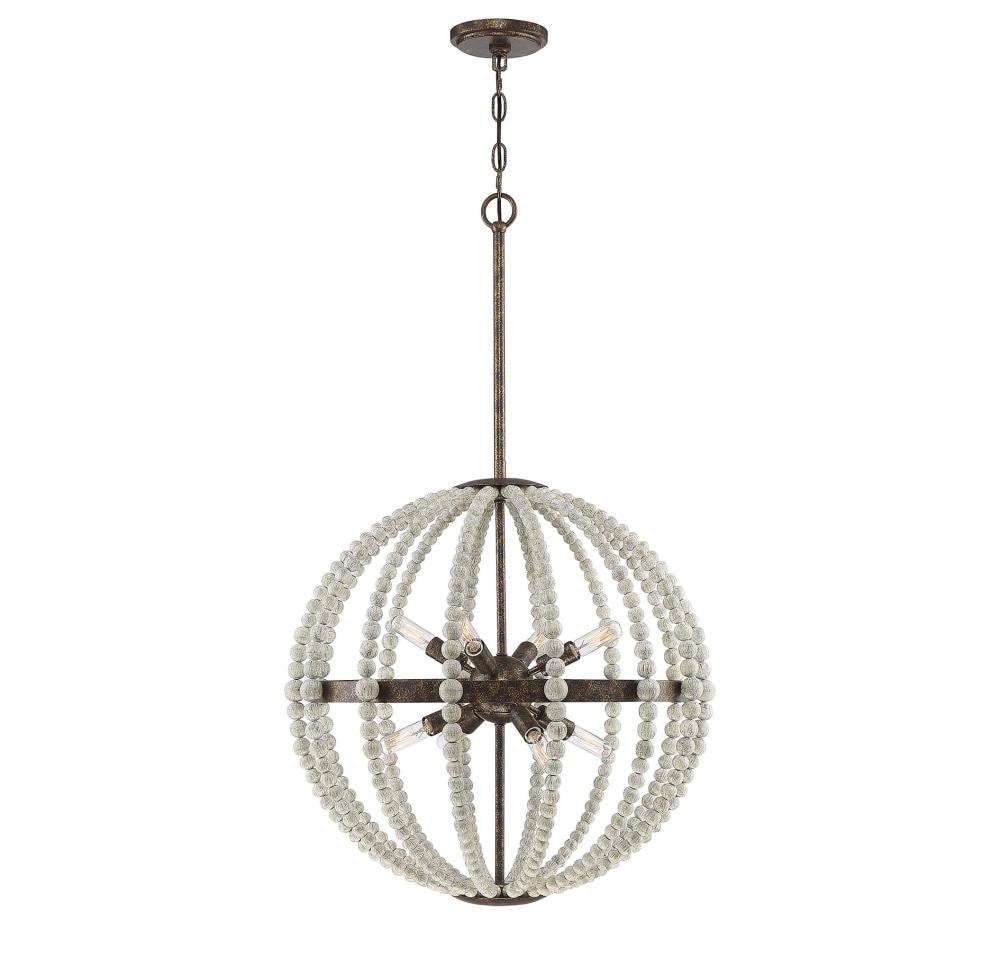  LW-SH608577 8-Light Avignon Transitional Globe Hanging Pendant Light