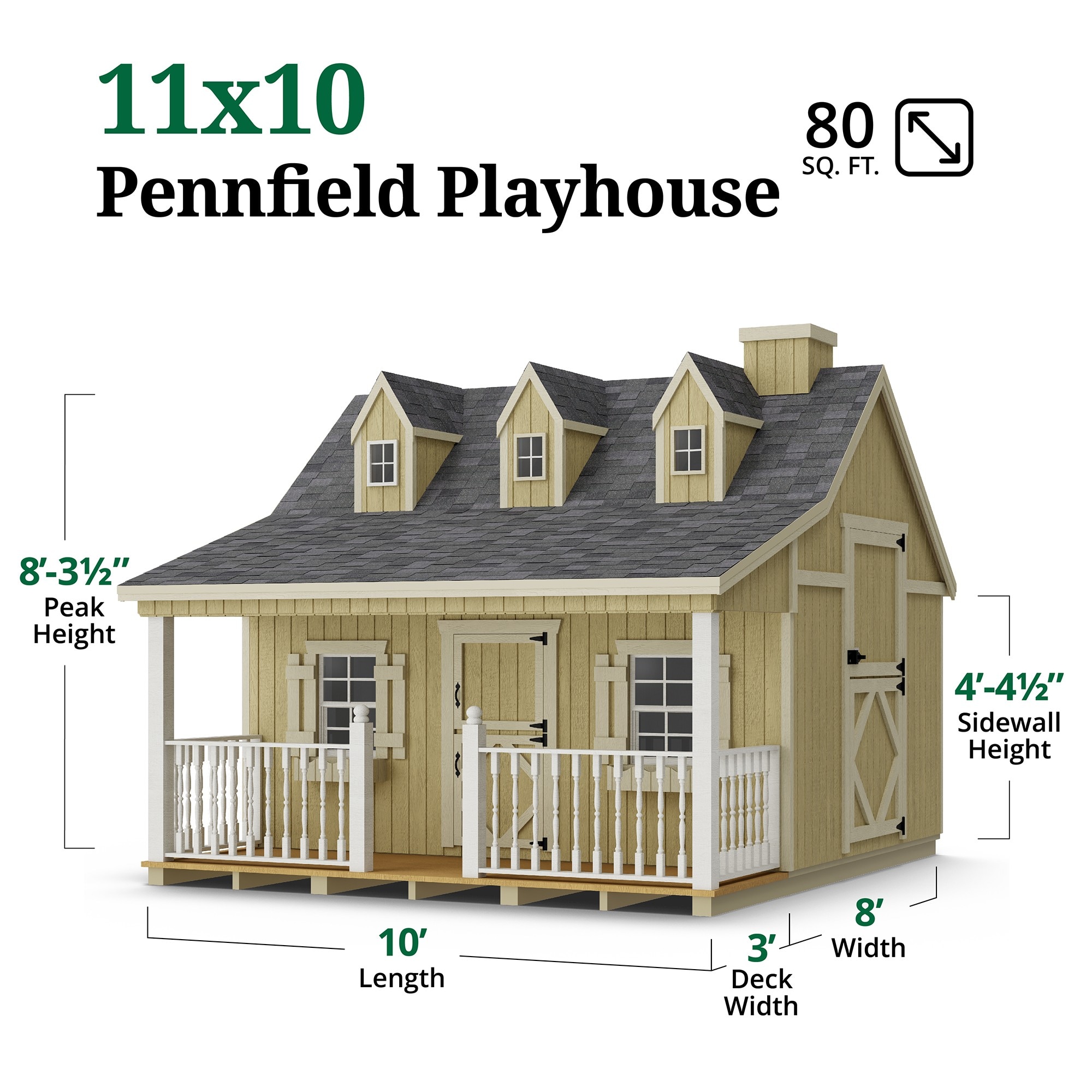 Little Cottage Co 11X10 PC-PNK-LFT playhouses - View #3