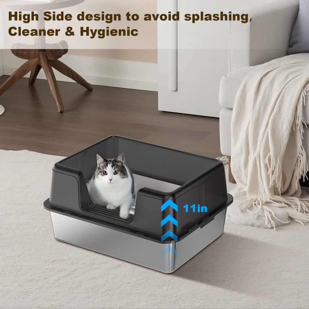 Qeetex WLS-PPS-335C4DKN Cat-Litter-Box - View #4