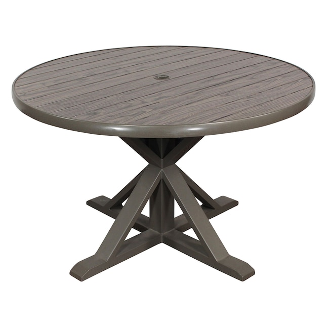 Courtyard Casual Venice Round Outdoor, Outdoor Table With Umbrella Hole Bunnings