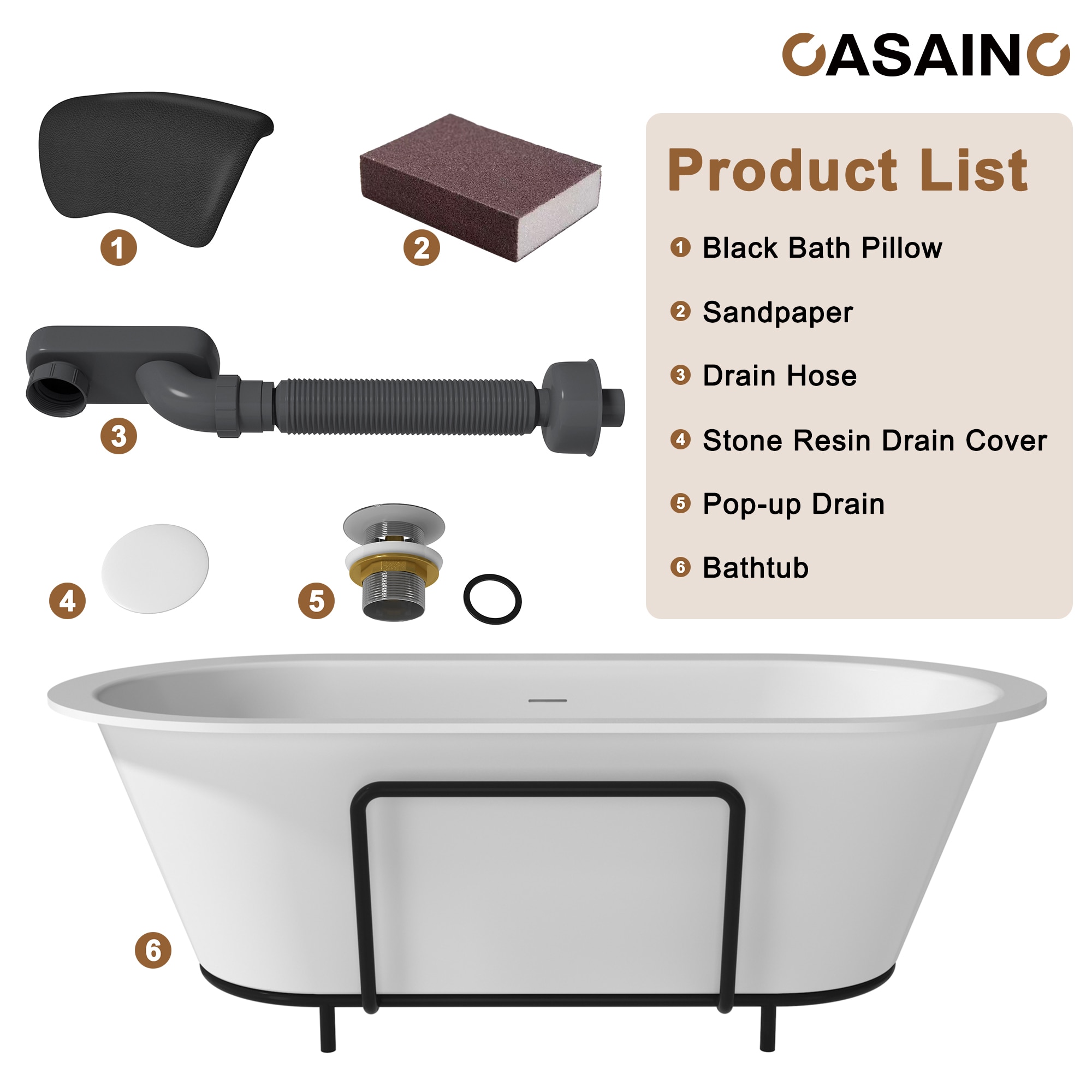 CASAINC CA-31-1700MW bathtubs - View #11