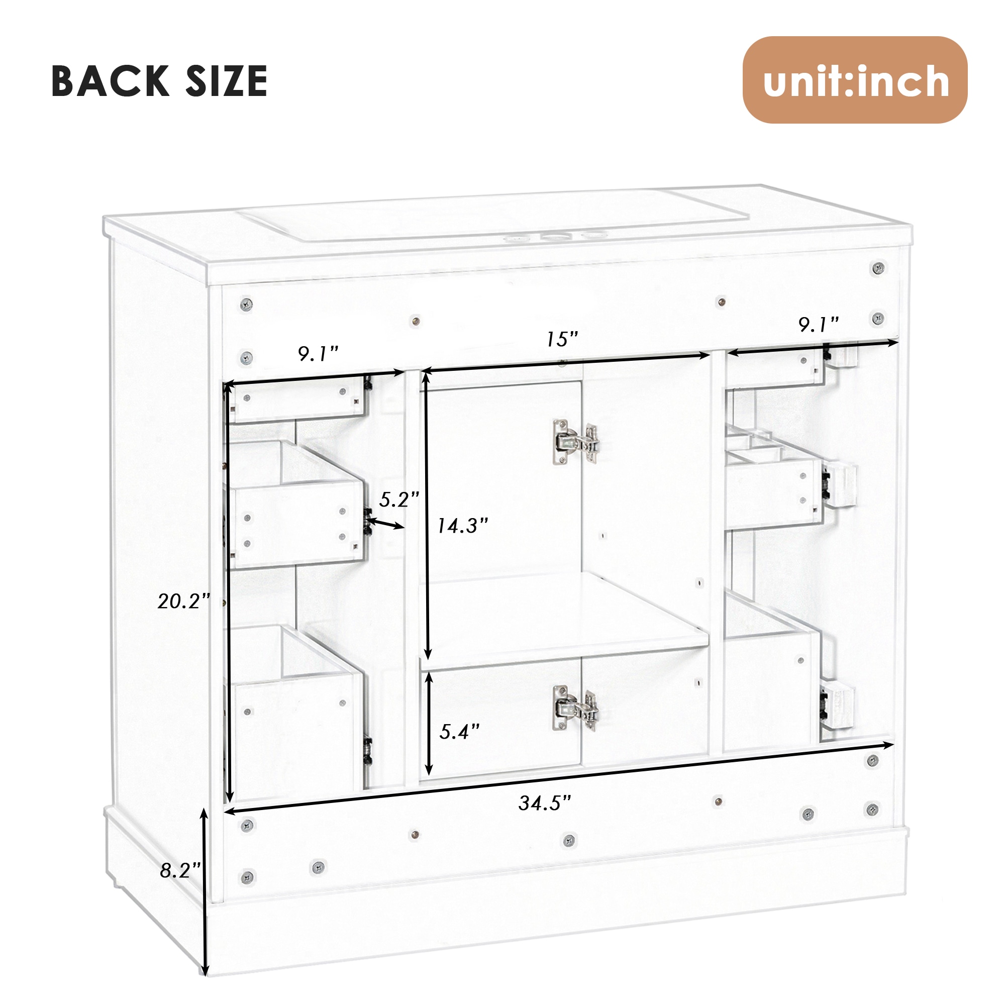 WELLFOR NIE-N7CB482-B vanities - View #8
