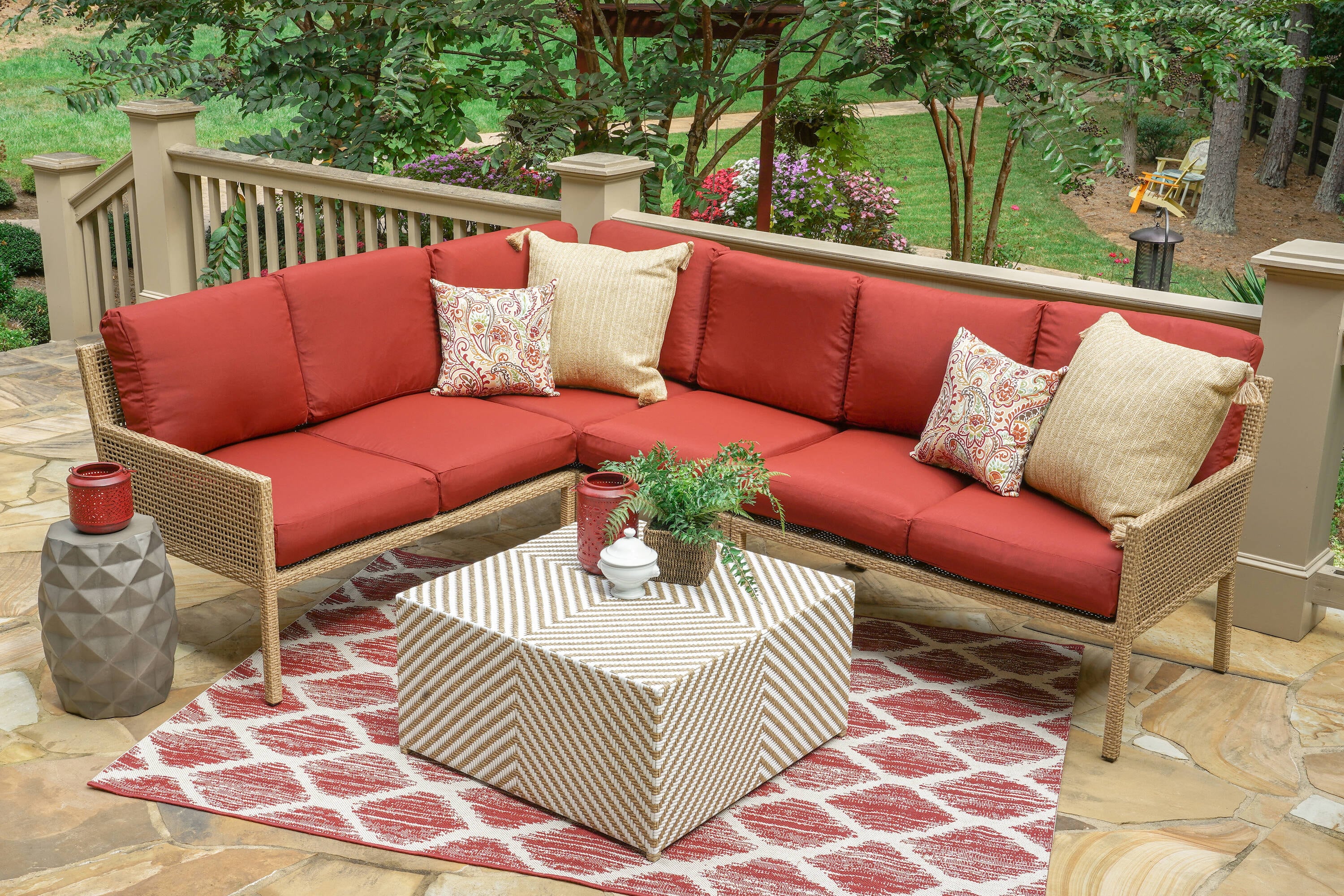 Leisure Made 139475-RED Patio-Sofas-Daybeds - View #5