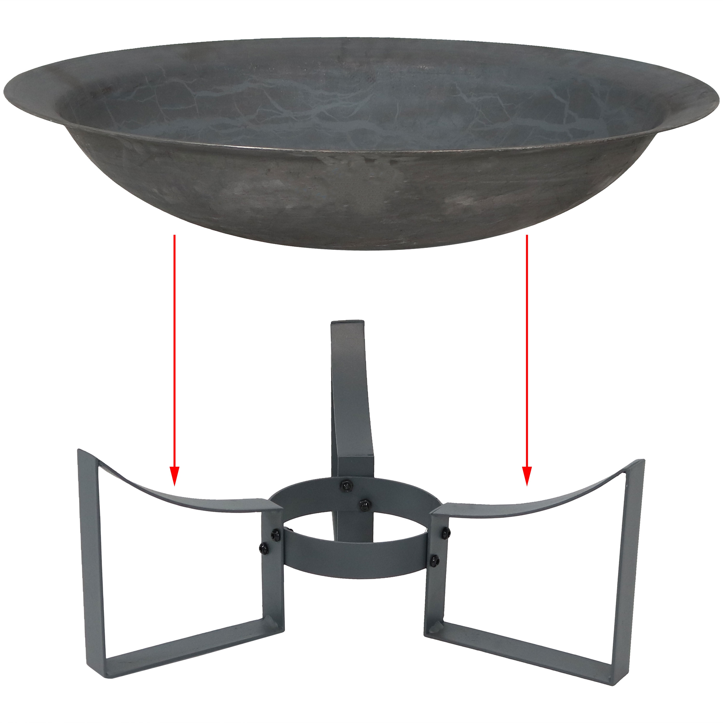 Sunnydaze Decor RCM-LG526 Outdoor-Woodburning-Firepits - View #4