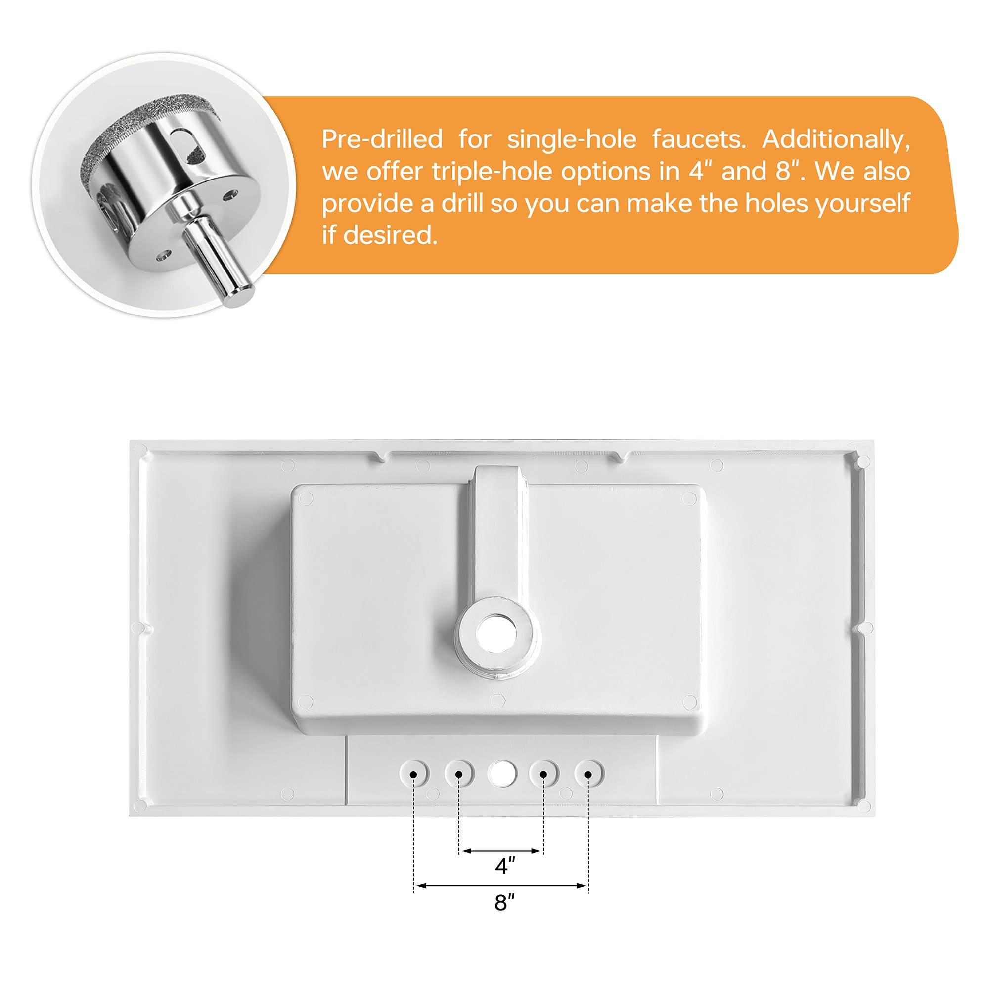 DELUXE LIVING V24032KD-30WT Bath-Vanity-Combo - View #12