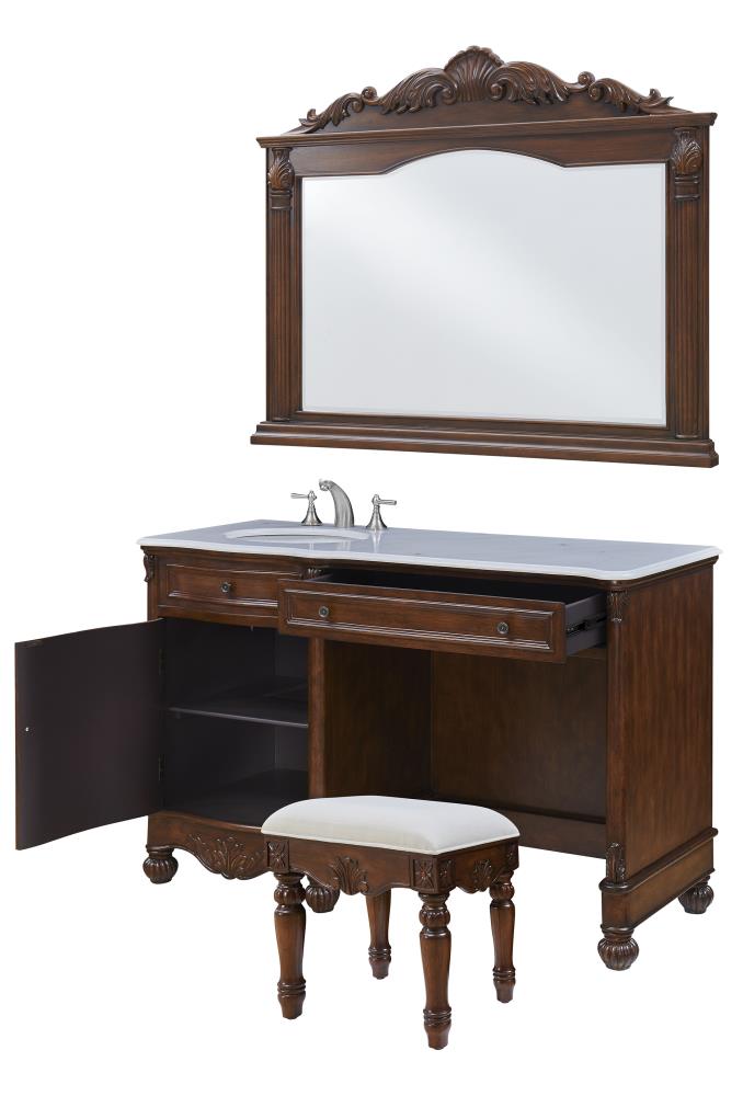 Undermount Single Sink Bathroom Vanity, Elegant Furniture Vanity