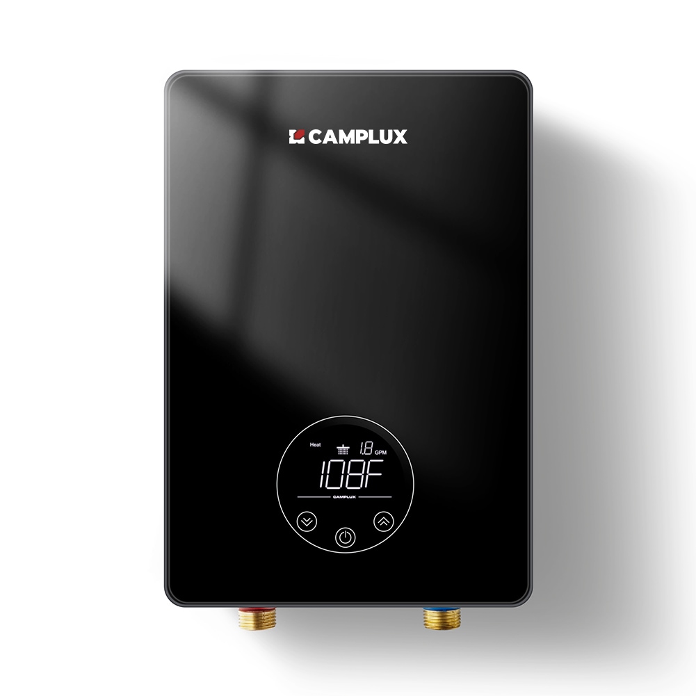 Camplux TE06BPRO 240-volt 6000-watt 1 Element Point Of Use Electric Water Heater, Black