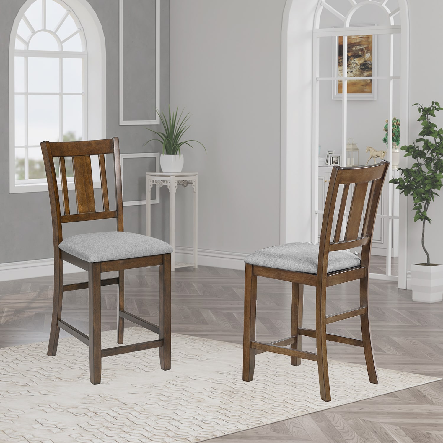 SINOFURN SYA010265GY Dining-Chairs - View #3