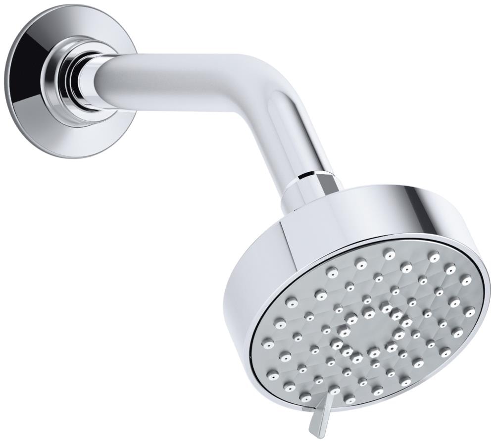 KOHLER Awaken Polished Chrome Round Fixed Showerhead Shower Head 2-GPM ...