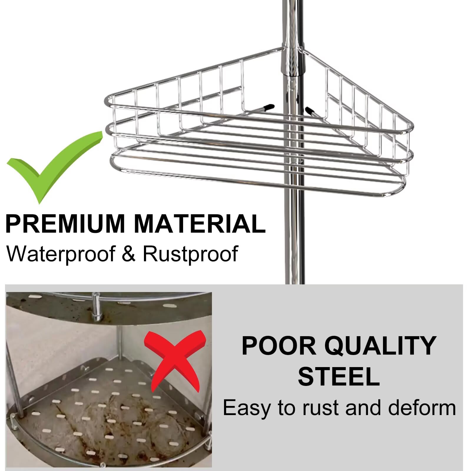 Qeetex JXNAG-PHO-34LBNFBH Hanging-Shower-Caddies - View #5