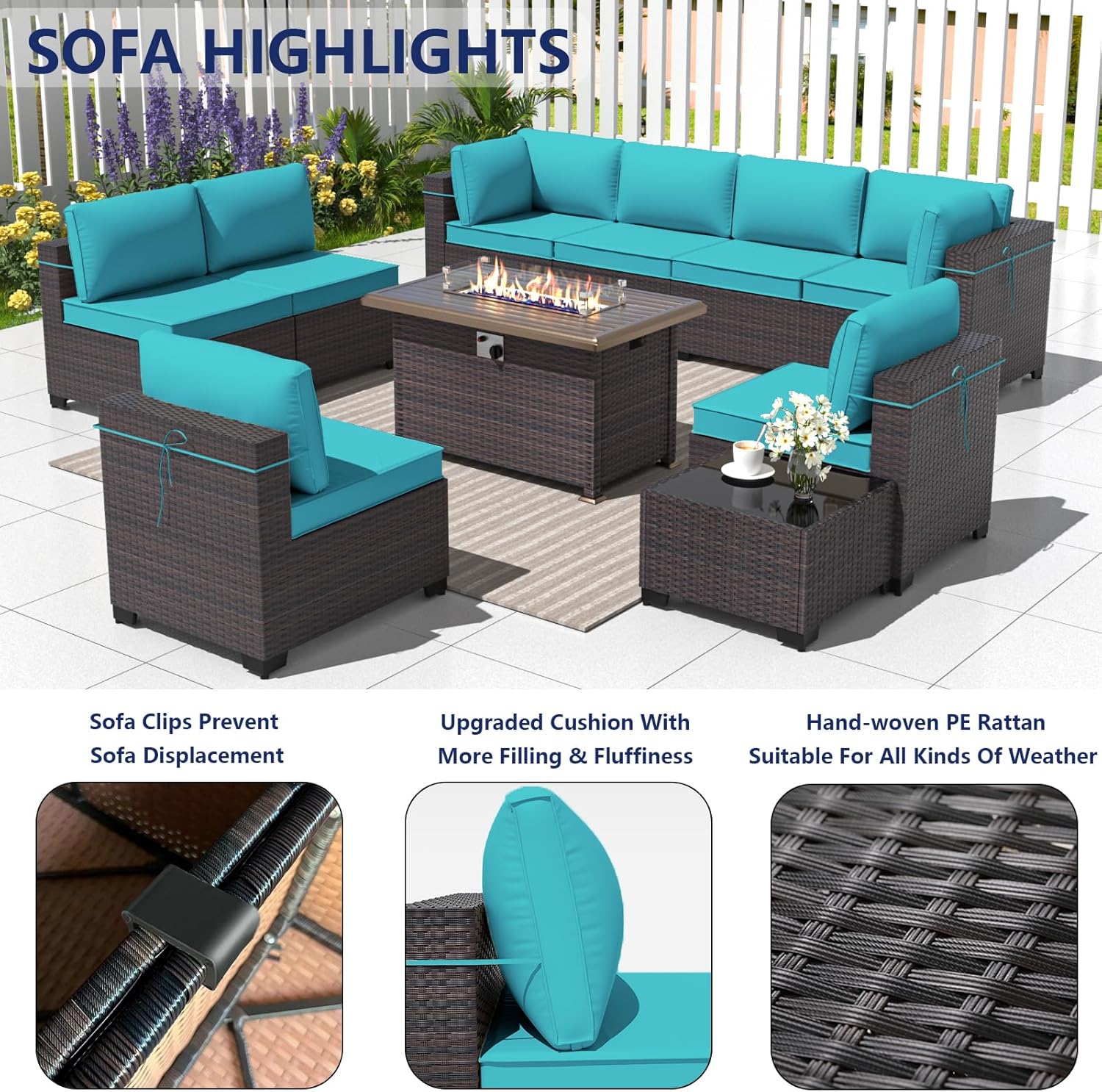 ALAULM LS-A2BC+1-BLUE Patio-Conversation-Sets - View #5