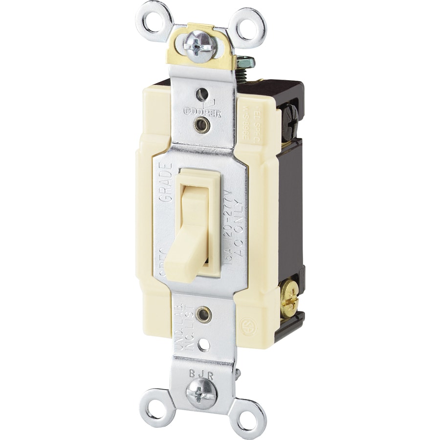  1242-7LASPL 15-amp 4-way Toggle Light Switch , Light almond