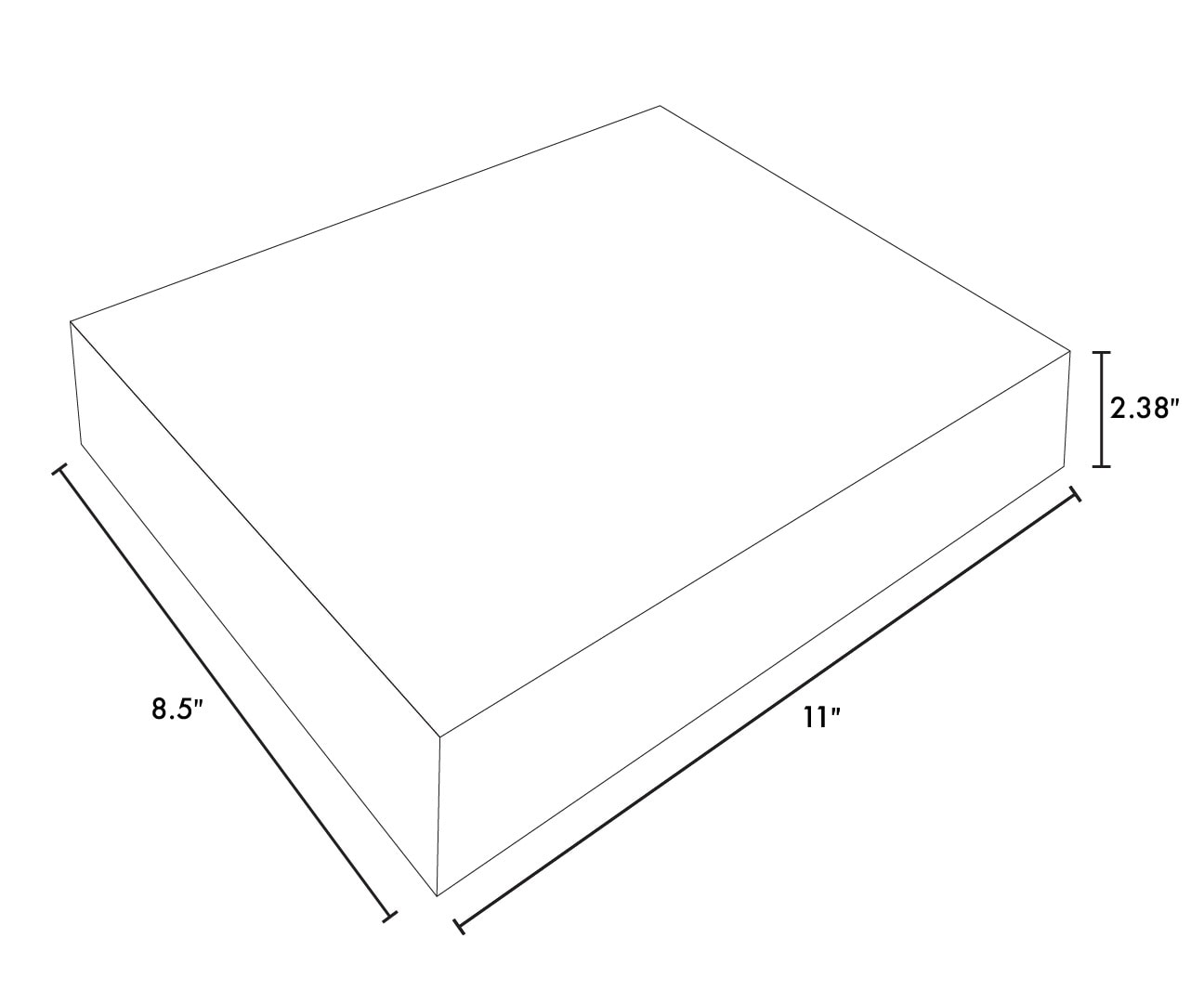 CastleLite 11-in L x 8-in W x 2-in H Rectangle Tahoe Blend Concrete ...