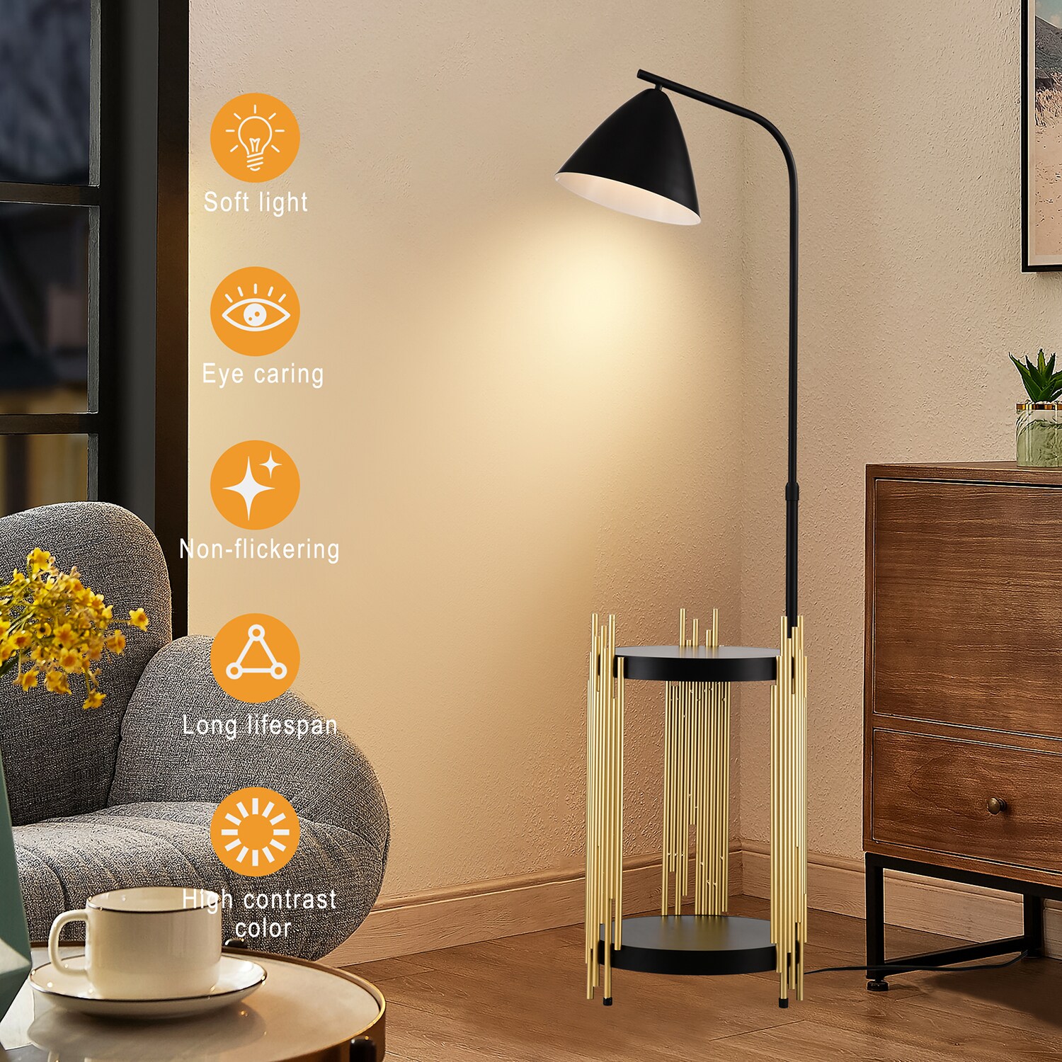 SINOFURN SYB510008BK floorlamps - View #2