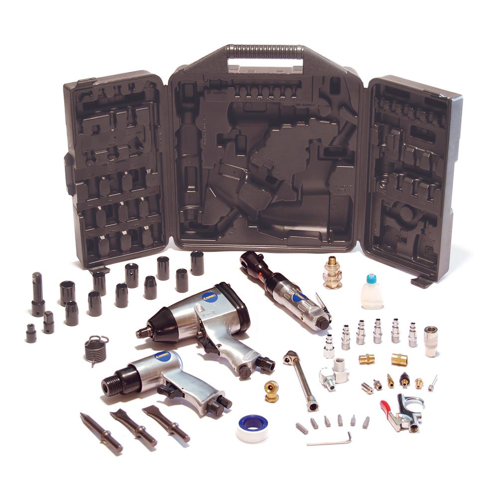 Draper 24 Lt Portable Oil Free Air Compressor Kit & 4 Piece Air Tool Kit 90126