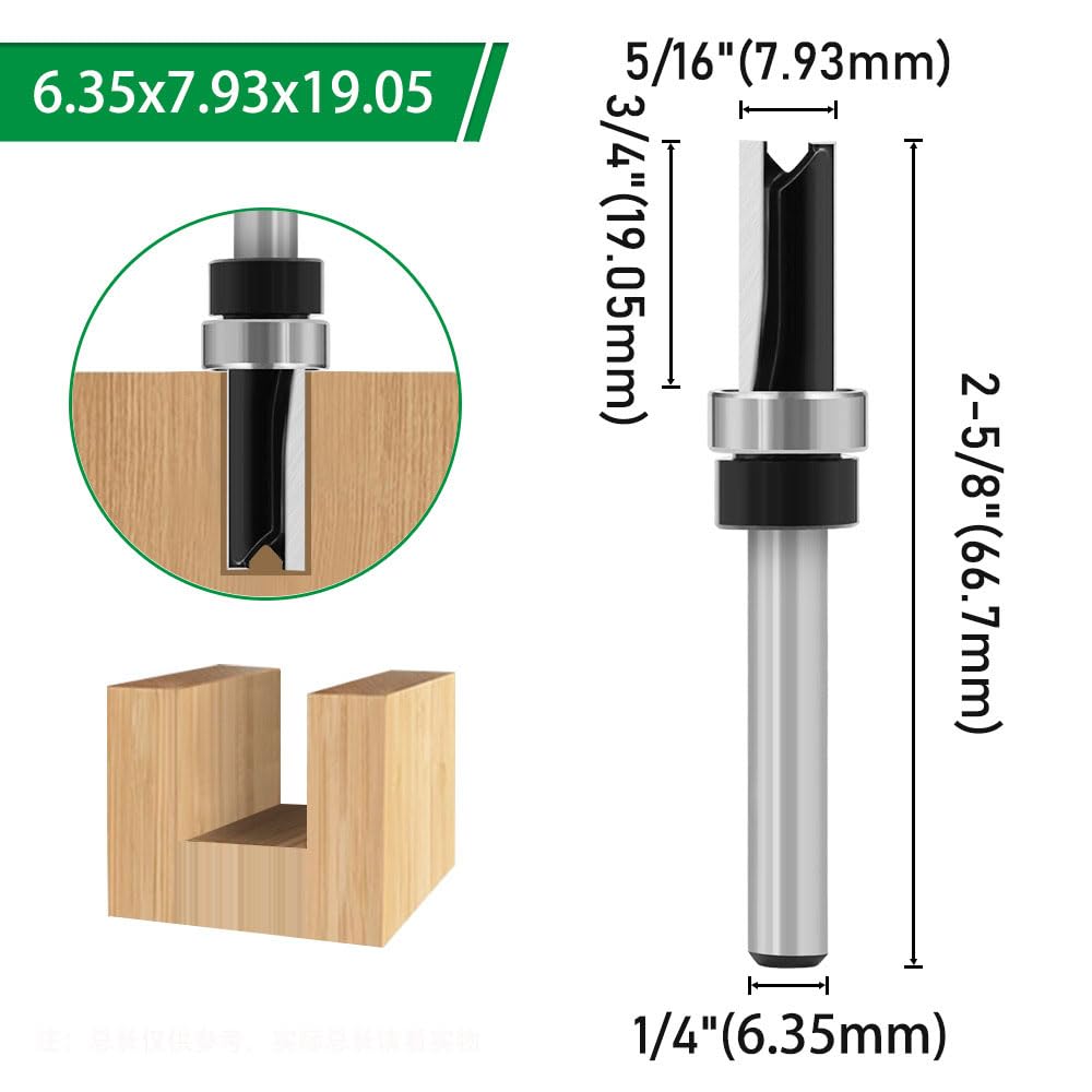 SenQWFa LDC0820C141 Trimming-Cutout-Router-Bits - View #5