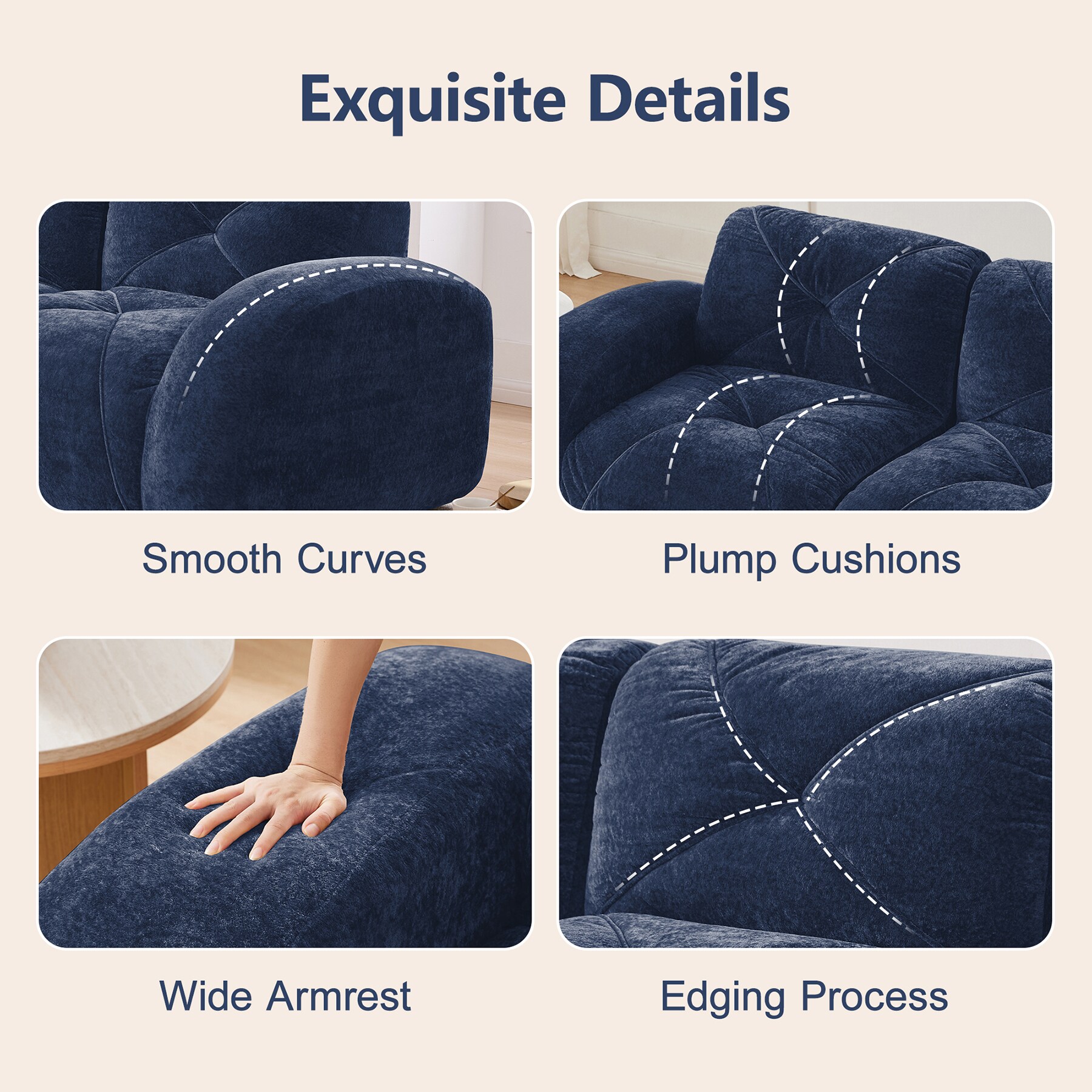 SINOFURN SYA330162GY Sofas-Loveseats - View #13
