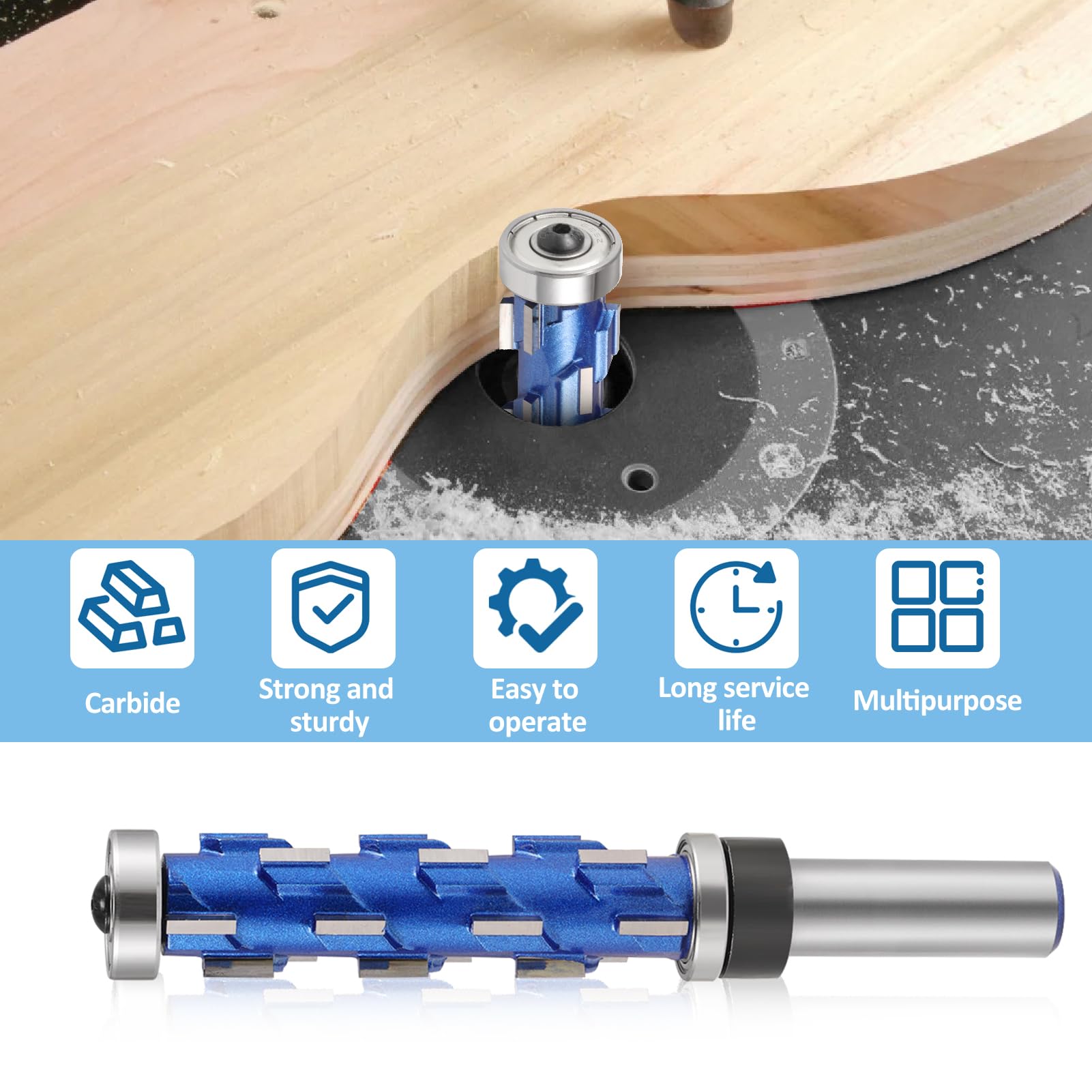 SenQWFa LDC0814Q136 Trimming-Cutout-Router-Bits - View #7