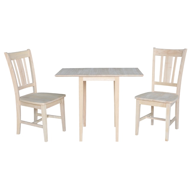 International Concepts Unfinished, Unfinished Wood Dining Room Table And Chairs Set