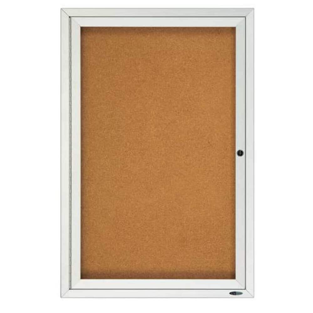 Quartet  Enclosed Outdoor Bulletin Board 24 x 36 1 Door 2121GGS