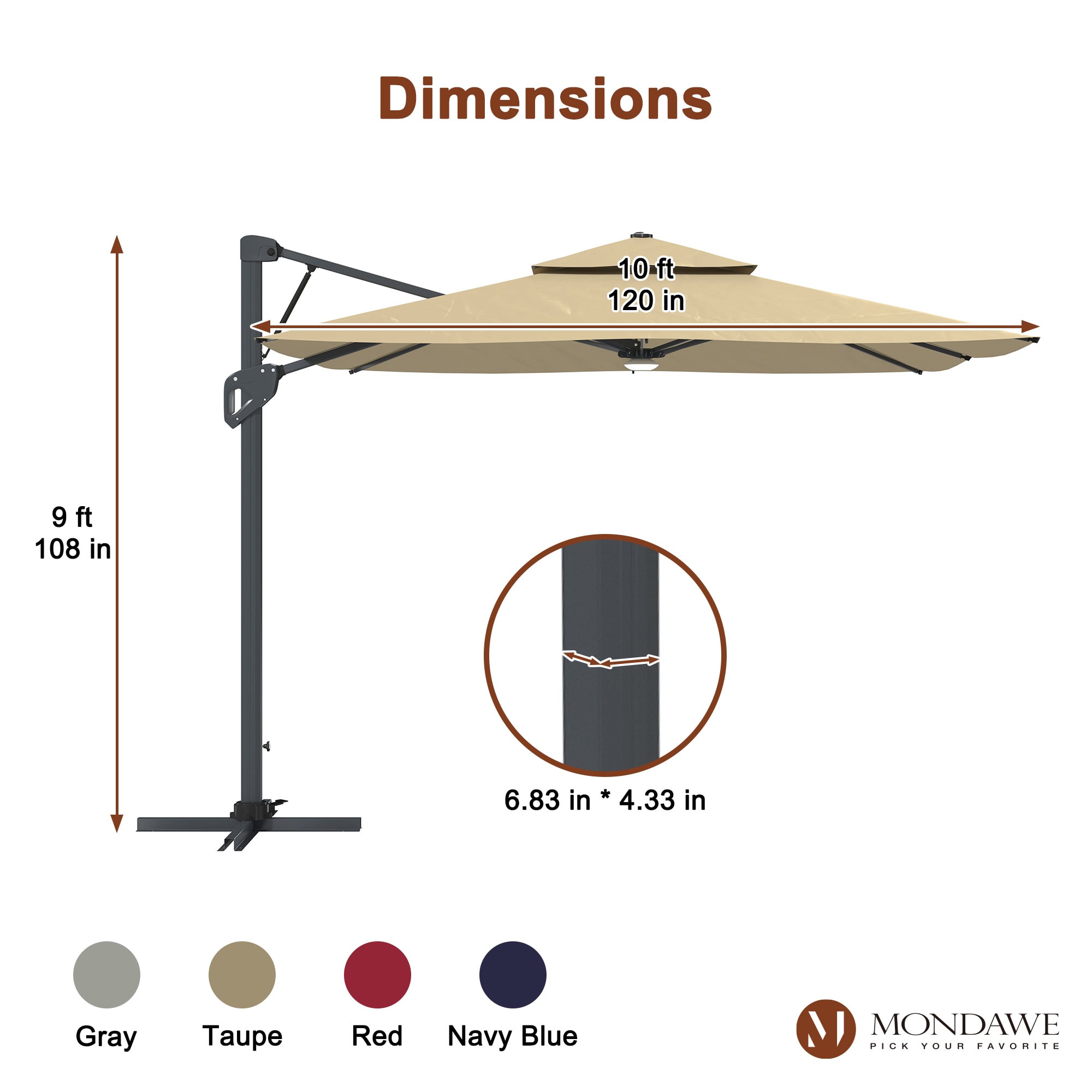 Mondawe MO-WG01TNLED Umbrellas-2 - View #10