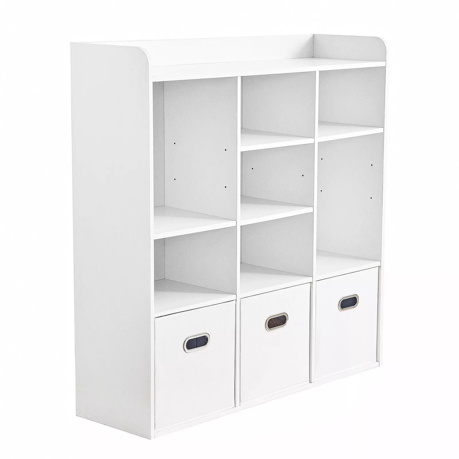 Upland US01N000096-00N26 White Wood 4 -Shelf Bookcase ( 13.19-in W x 44.49-in H x 42.52-in D ) Unfinished