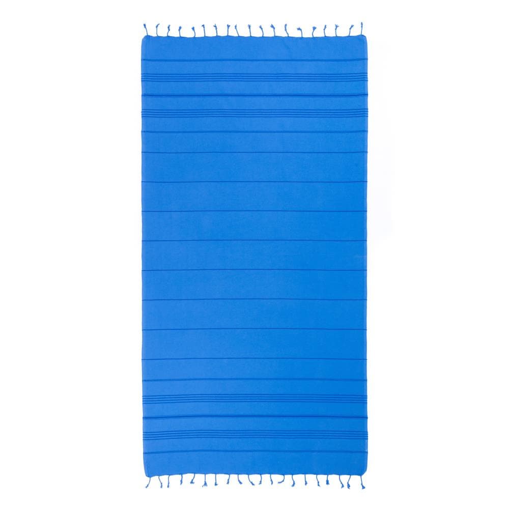 Linum Home Textiles SMR50 Royal Blue Turkish Cotton Quick Dry Beach Towel (Summer Fun)