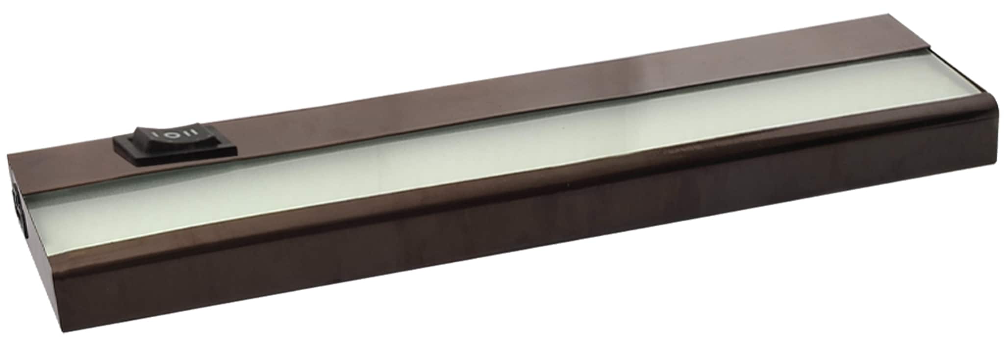 Amax Lighting LEDUC12BRZ 12-in Hardwired/Plug-in LED Under Cabinet Light Bar