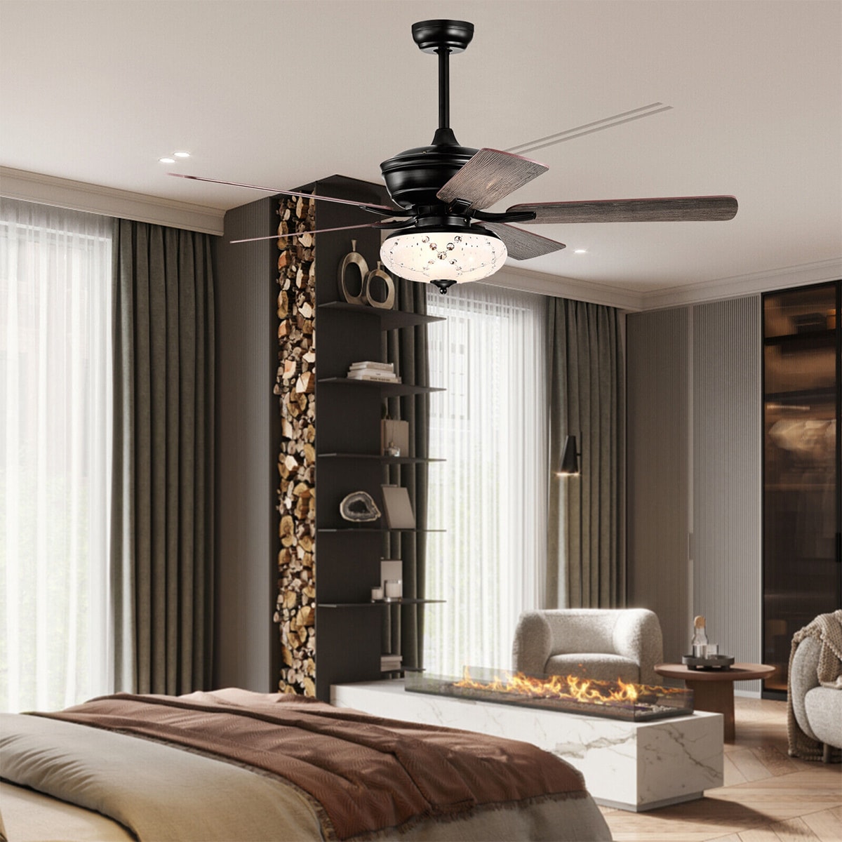 WELLFOR DFJ10099US-GR Ceiling-Fans - View #7