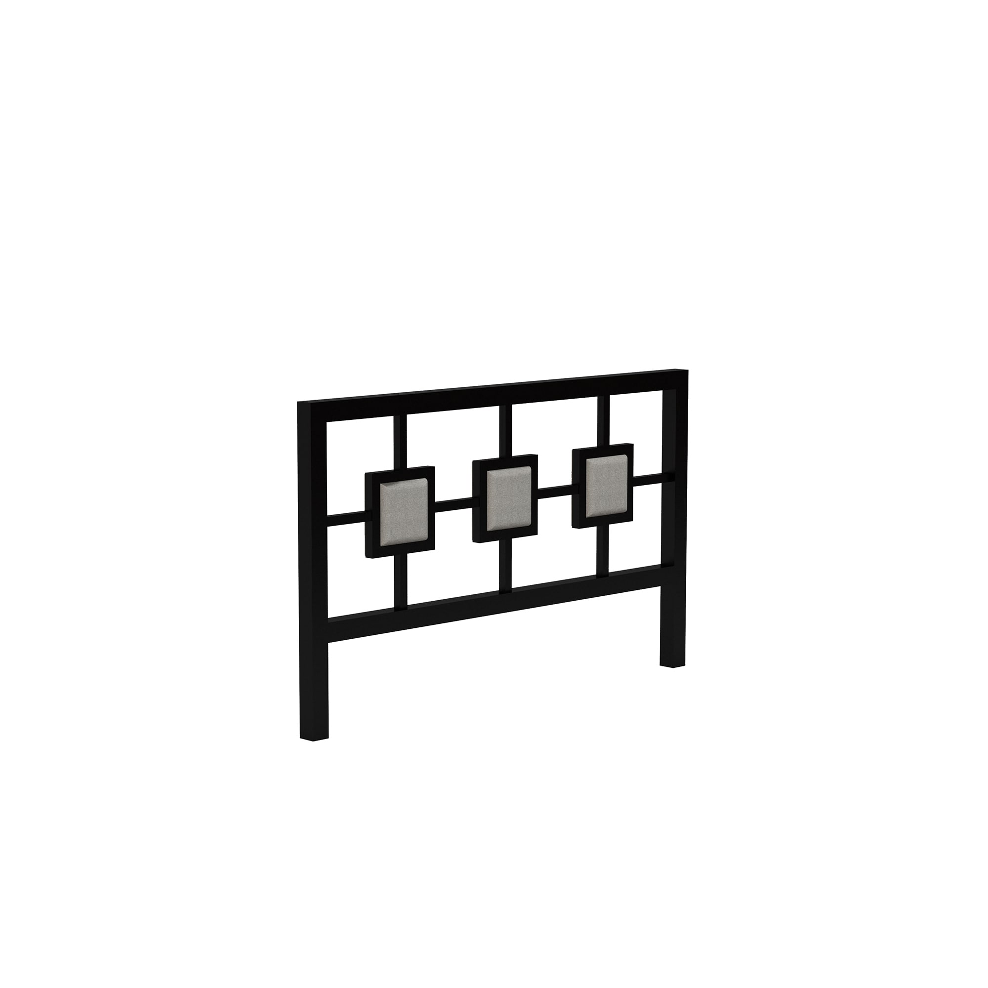 Clihome Black Frame Metal Bed Black Twin Metal Bed Frame In The Beds ...