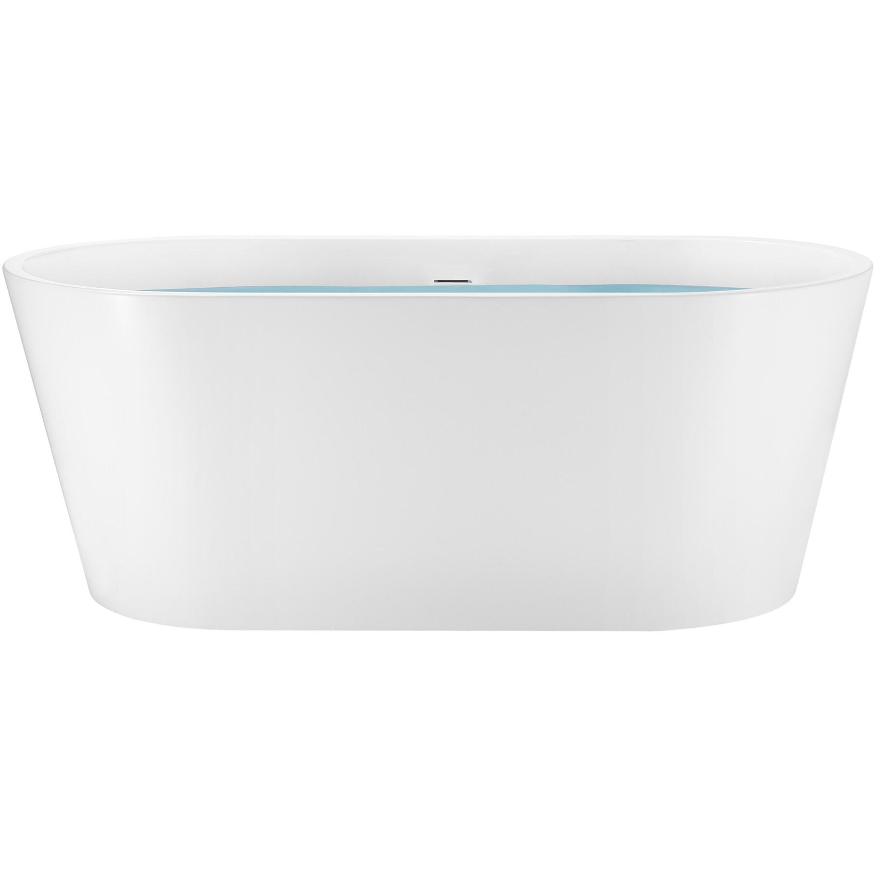 American Acrylic 66.875 x 29.5 White Oval Freestanding Soaking Batht – US  Bath Store