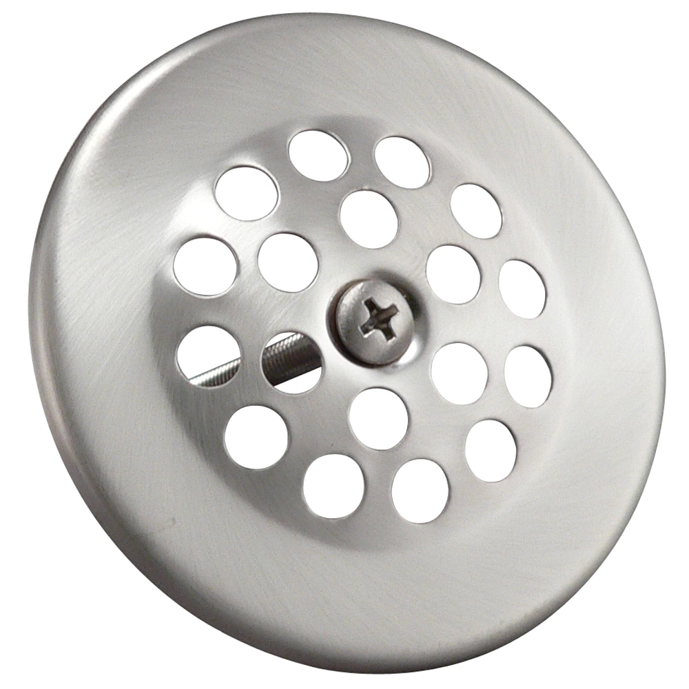 Tub Drain Strainer Domed Hole Pattern 2-7/8 Inch Chrome-Plate Steel