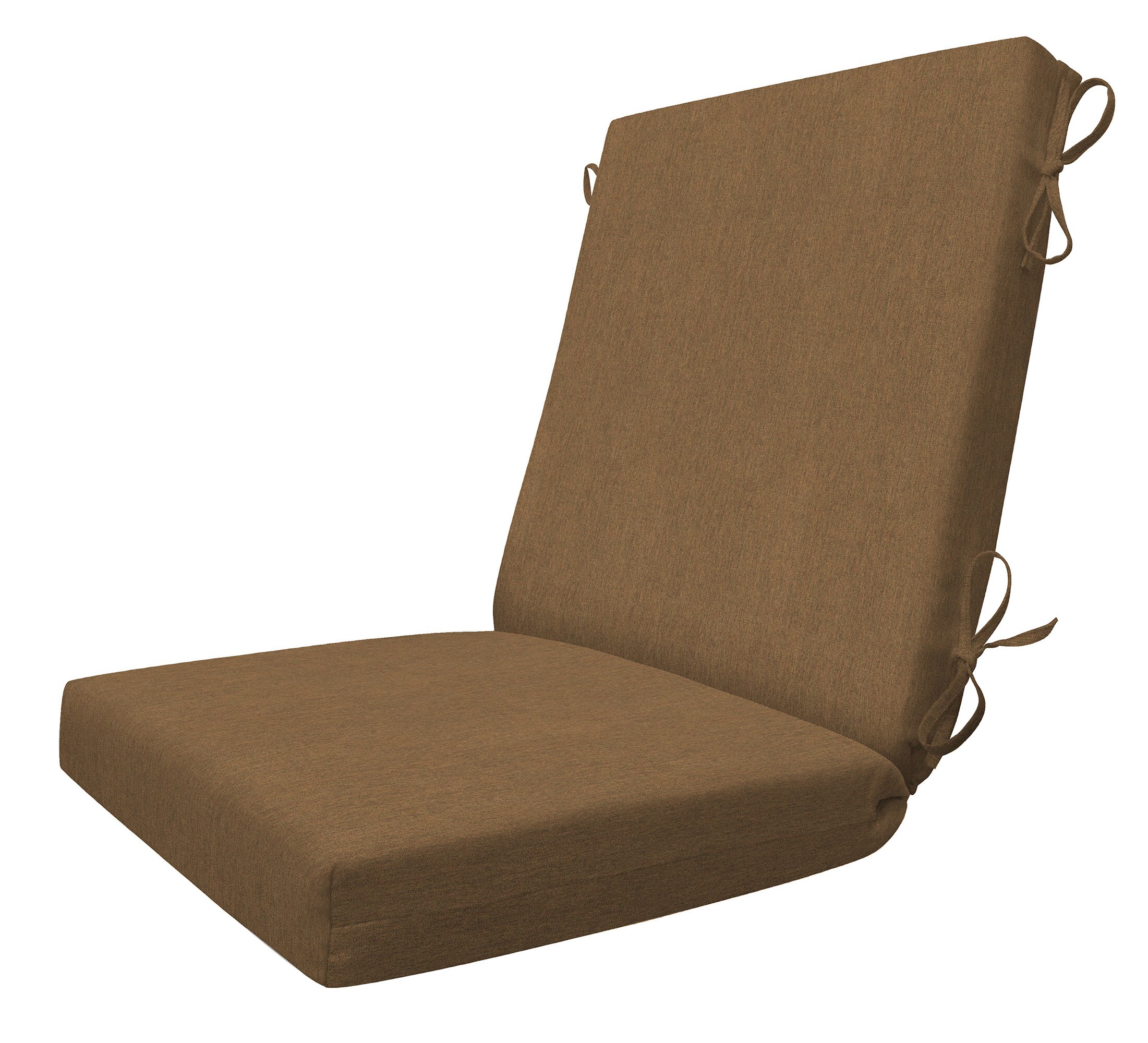 Sunbrella 21106S-101Z118 19-in x 21-in Canvas Teak Patio Chair Cushion