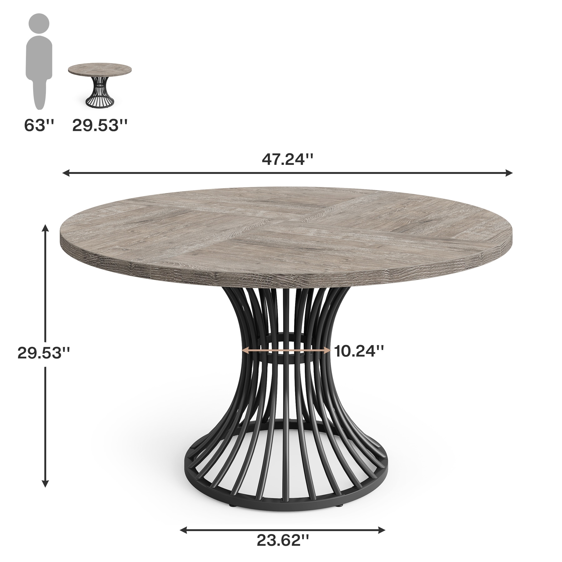 Fnova LWTJ-XK00622X Dining-Tables - View #8