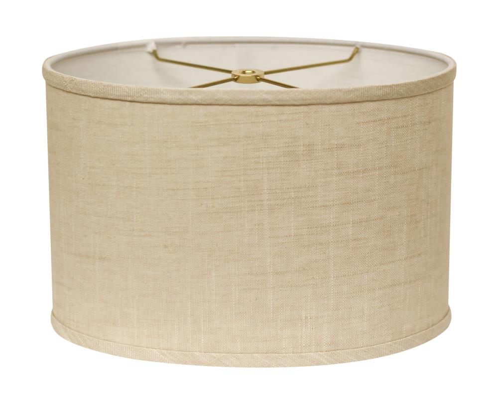 Cloth & Wire 8-in x 12-in Stonewash Linen Drum Lamp Shade at Lowes.com